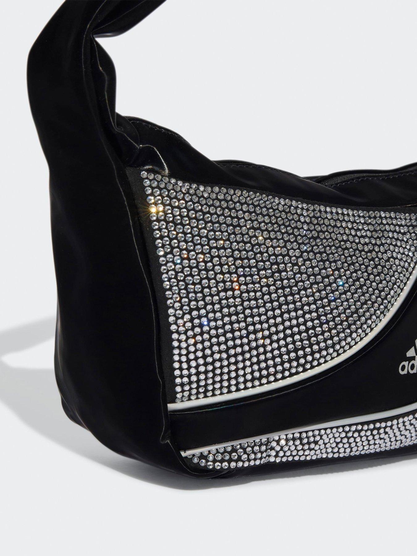 Image 4 of 4 of adidas Originals Womens Adilenium Rhinestone Shoulder Bag - Black