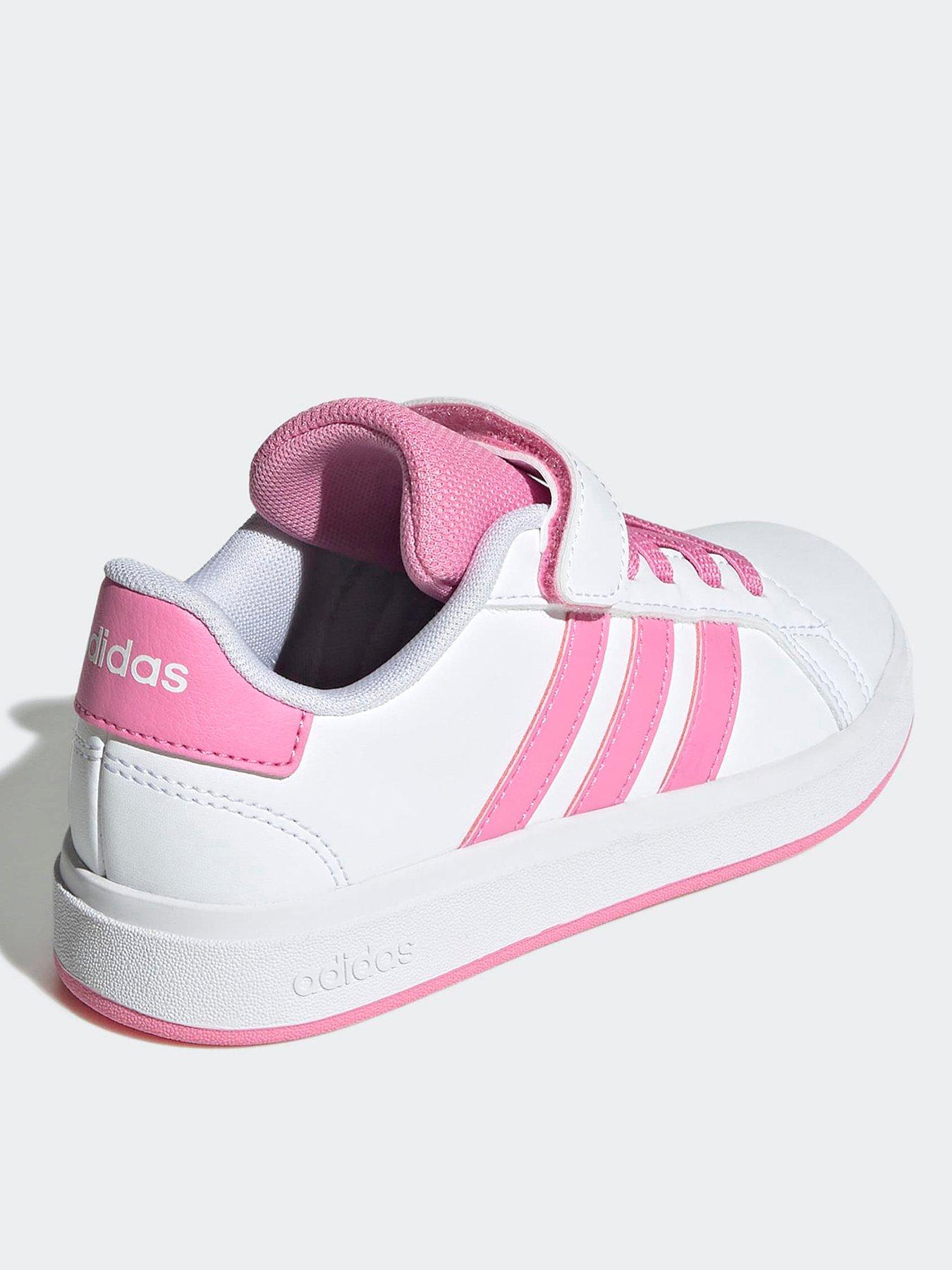 Image 3 of 7 of adidas Sportswear Kid's Grand Court 20 El C Trainers - White/Pink