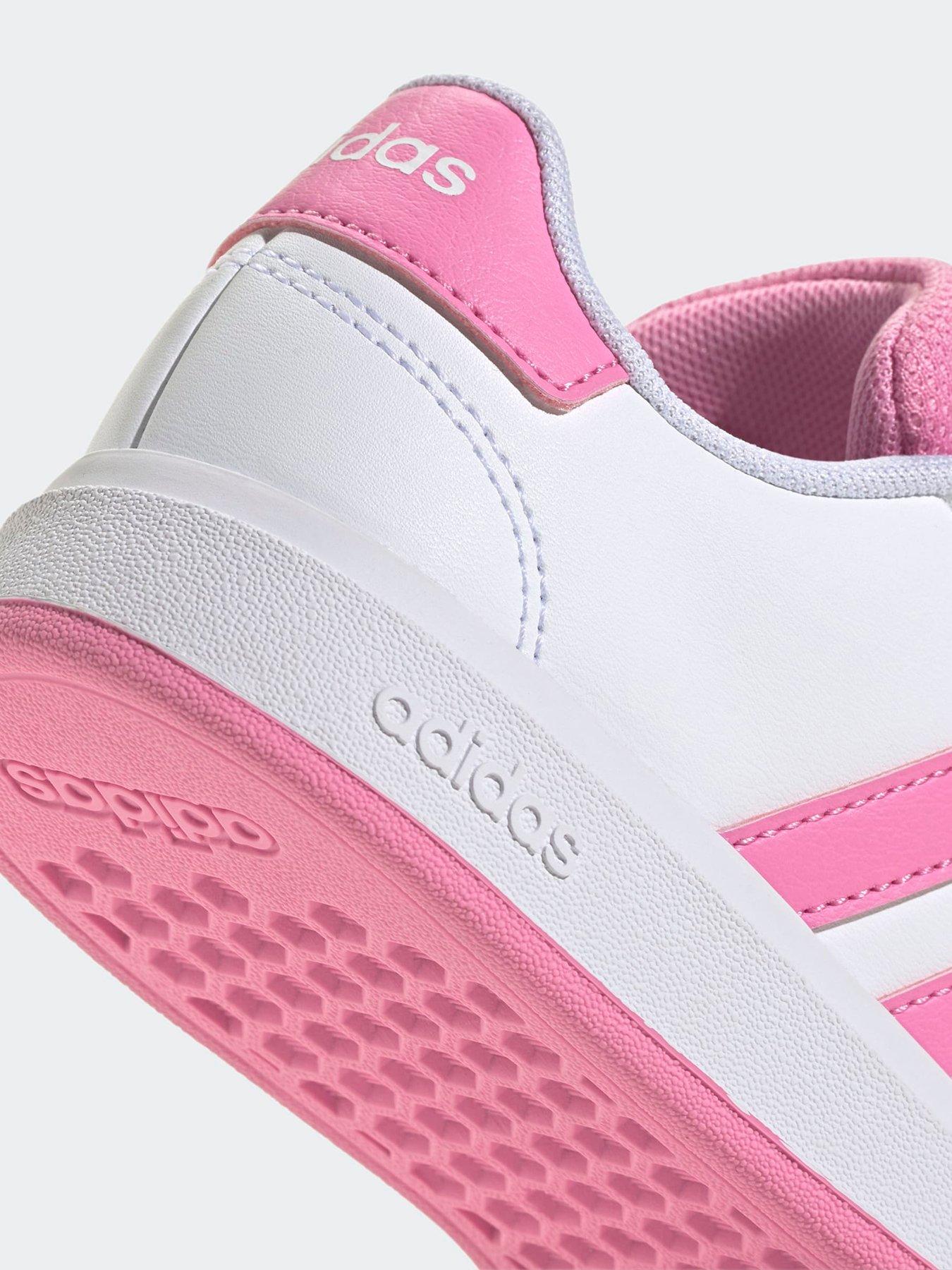 Image 7 of 7 of adidas Sportswear Kid's Grand Court 20 El C Trainers - White/Pink