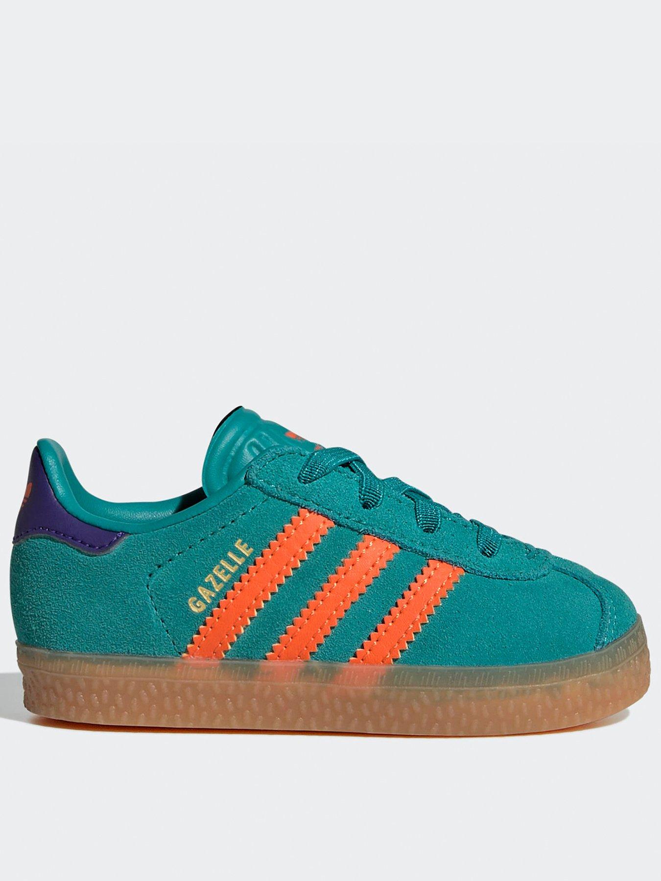 adidas Originals Infant Gazelle Trainers Green Littlewoods