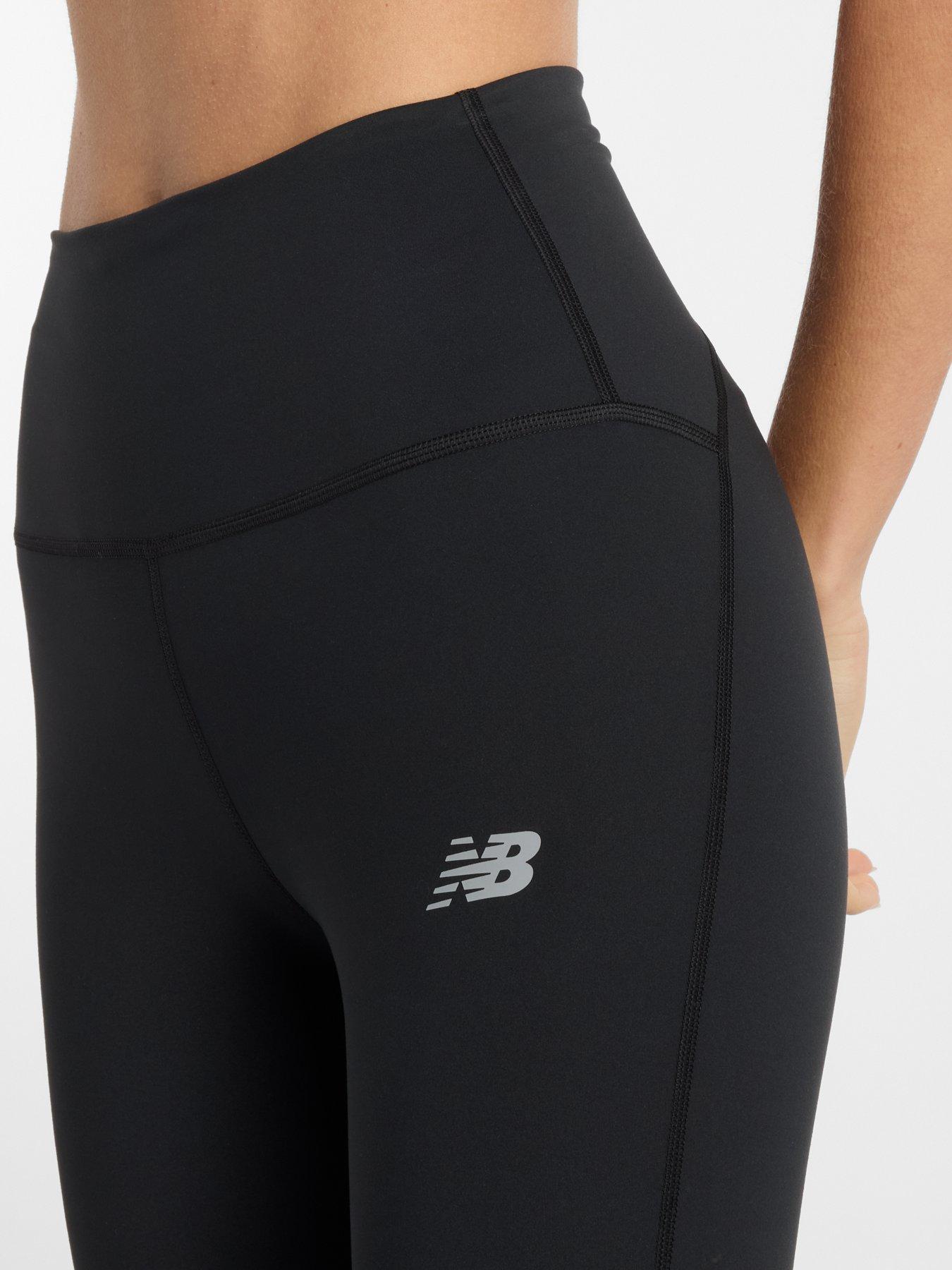 Image 5 of 6 of New Balance Womens Running Sleek 25Inch High Rise Tights - Black