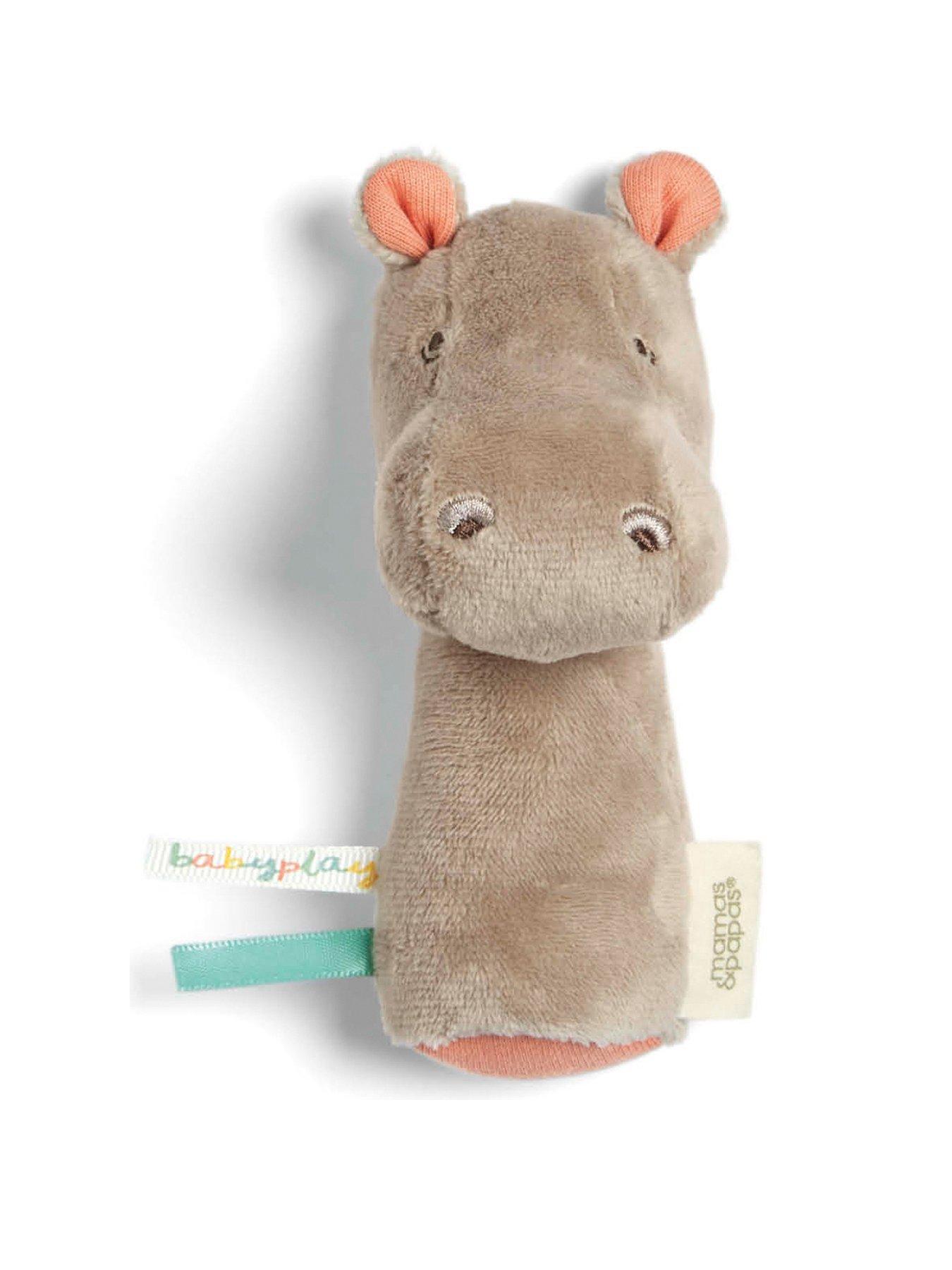 Mamas & Papas Born To Be Wild Mini Rattle - Henry Hippo