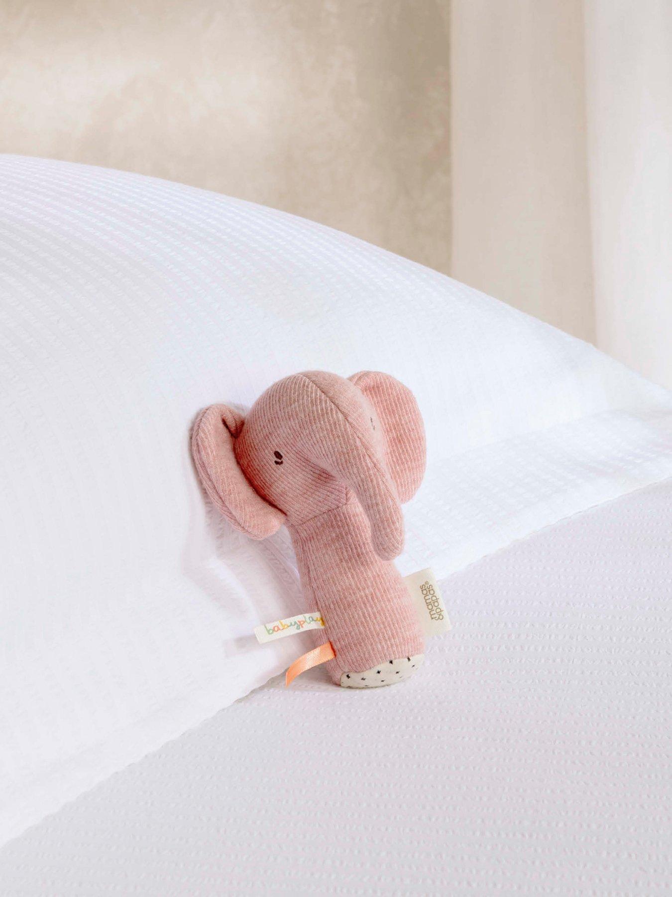 Image 1 of 2 of Mamas & Papas Born To Be Wild Mini Rattle - Edie Elephant