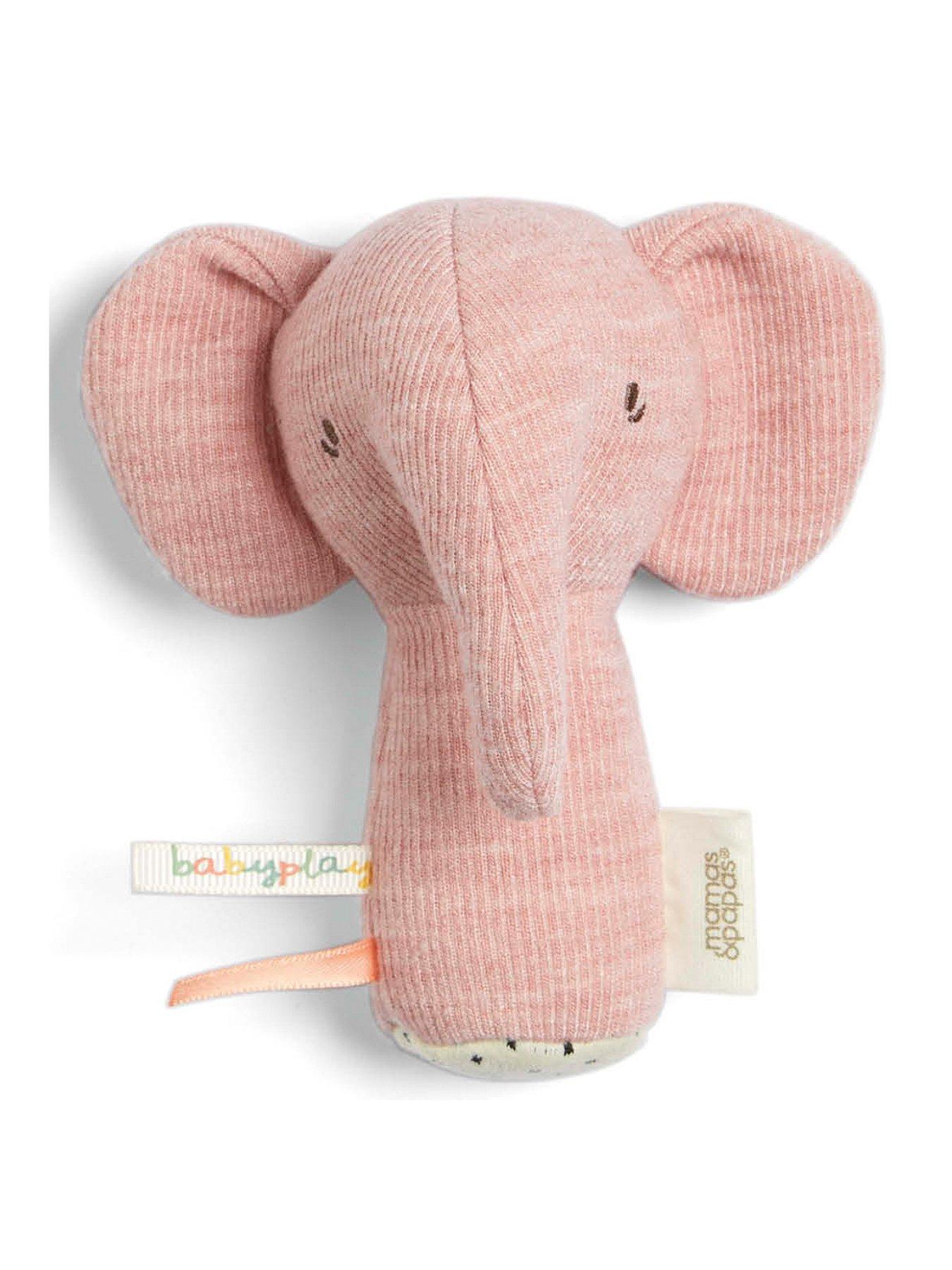Image 2 of 2 of Mamas & Papas Born To Be Wild Mini Rattle - Edie Elephant