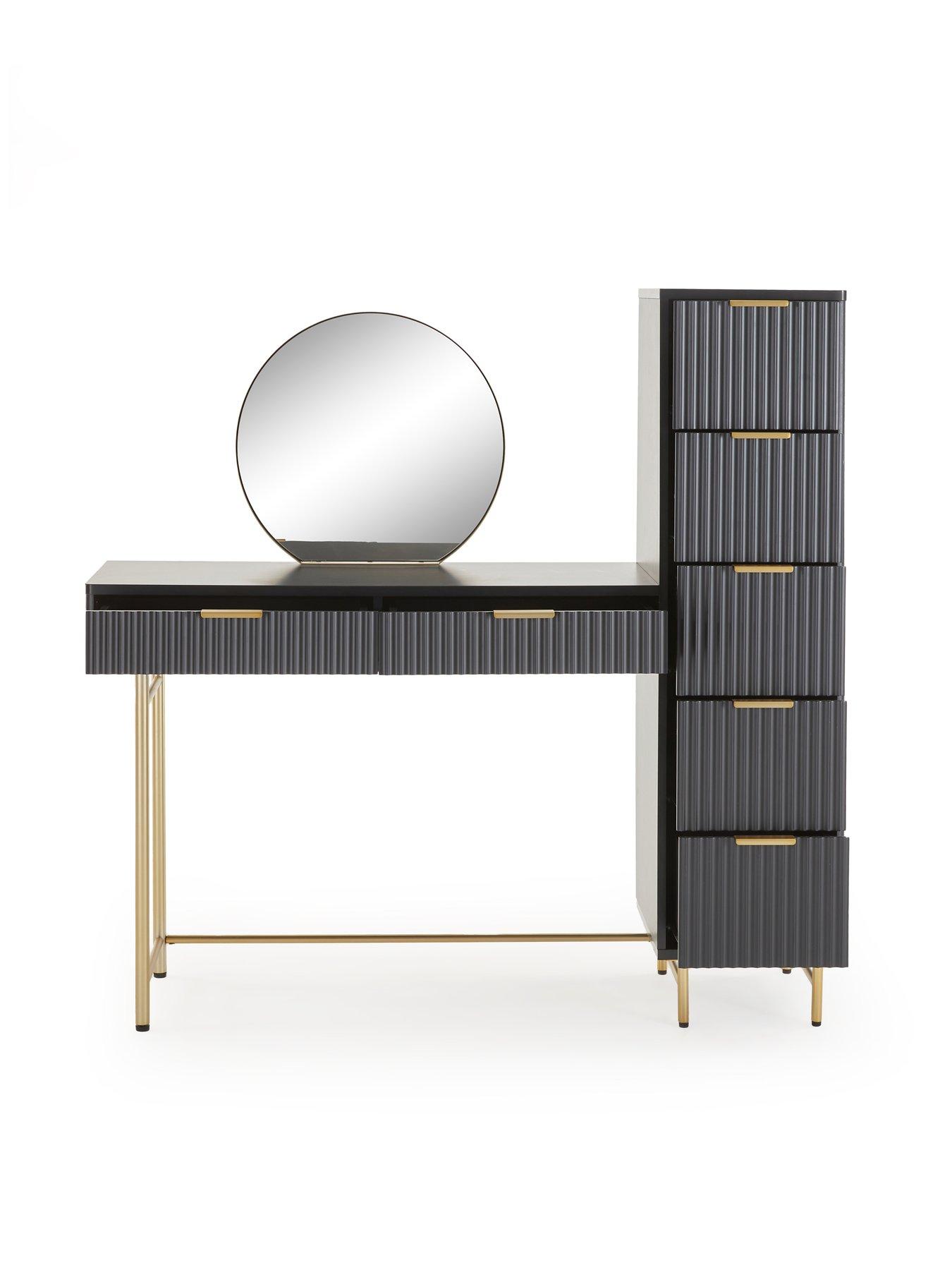 Image 7 of 7 of Very Home Cora Dressing Table, Mirror & Side Drawers