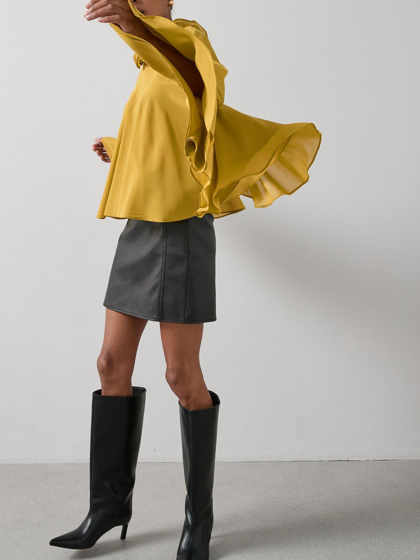  image of the-very-collection-punbspmini-skirt-black