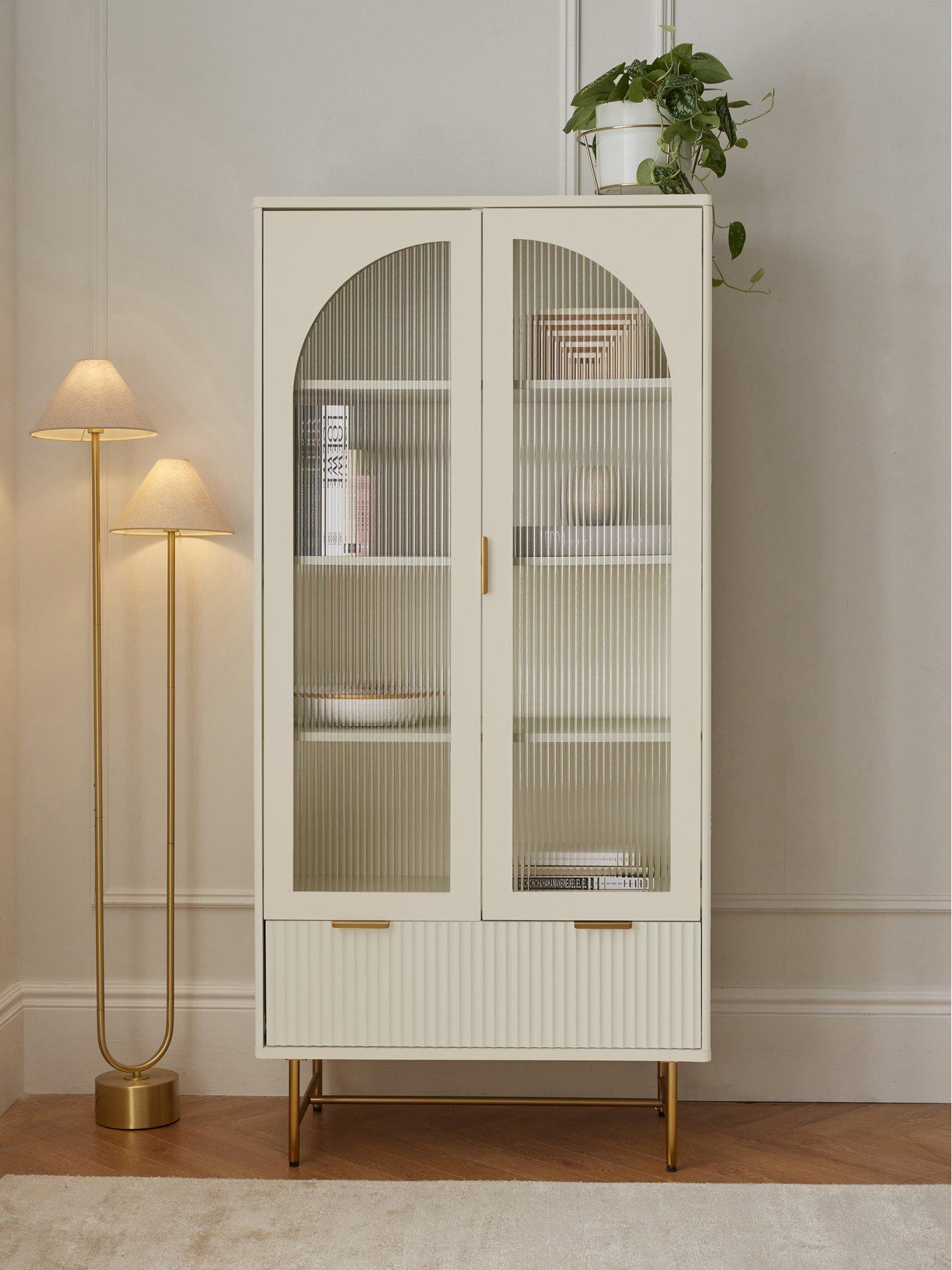 The Very Collection Cora Glass Door Bookcase