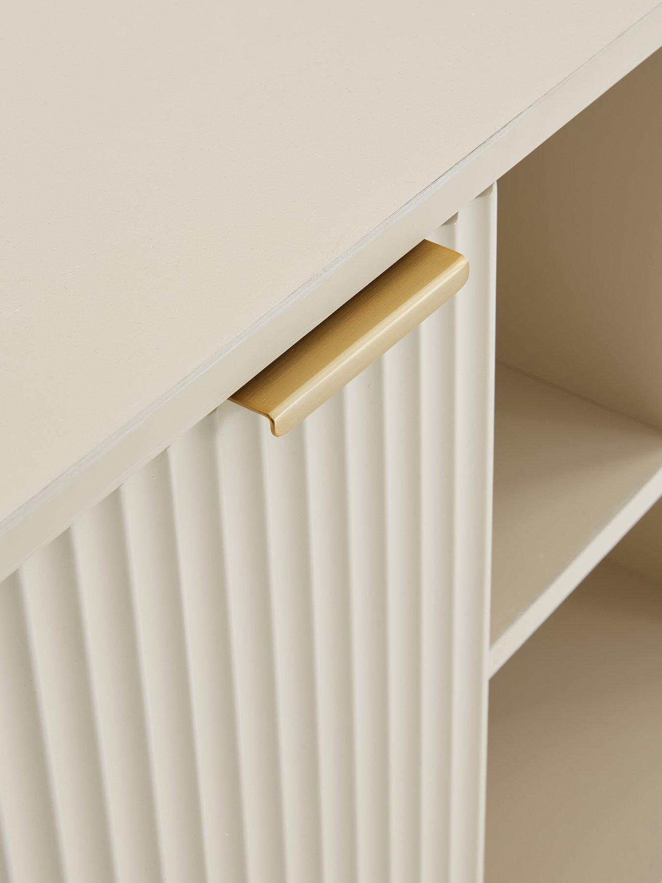 Image 7 of 7 of Very Home Cora Large Multi Sideboard - Ivory/Brass