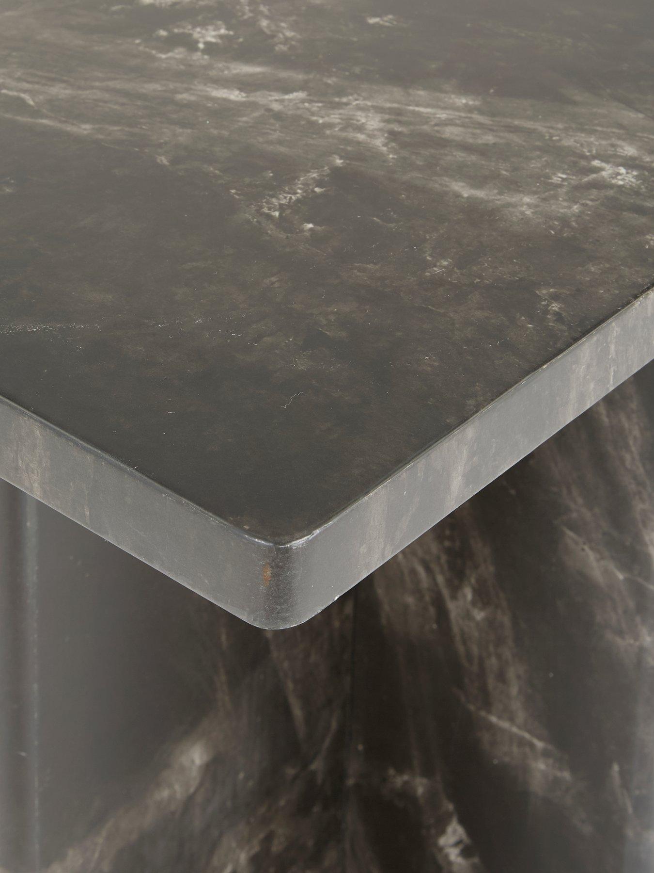 Image 5 of 6 of Very Home Bloc Stone Effect Console Table - Charcoal - FSC&reg; Certified