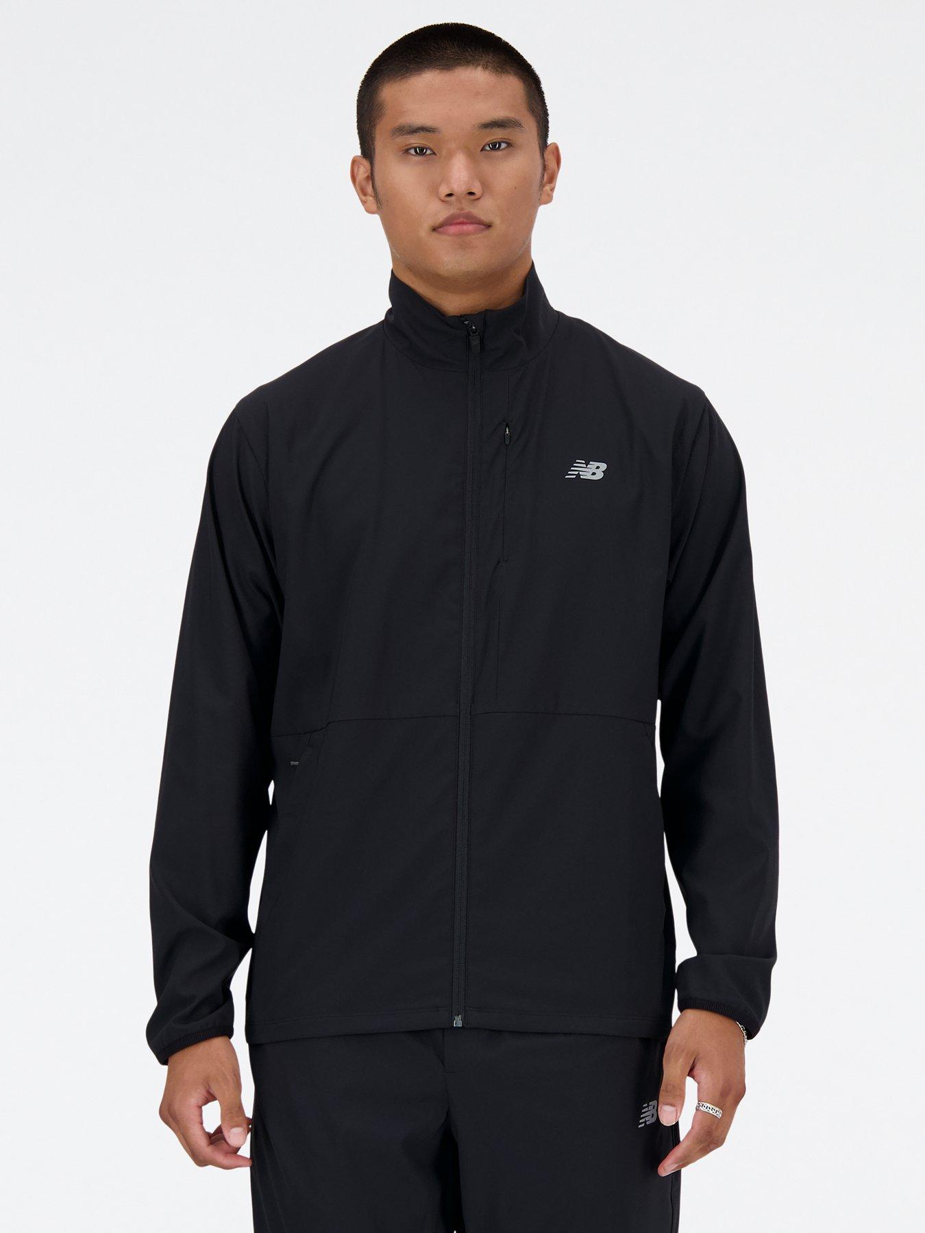 Image 1 of 6 of New Balance Mens Training Stretch Woven Jacket - Black