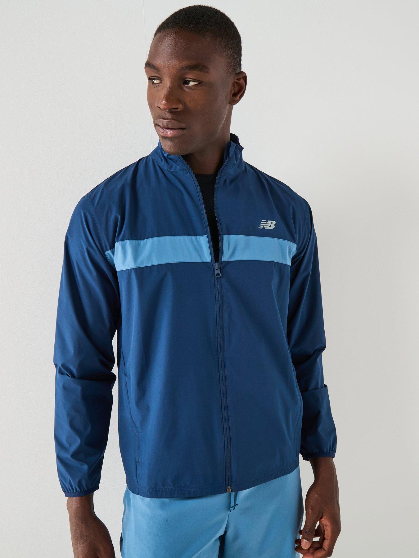 Image 1 of 6 of New Balance Mens Running Essentials Jacket - Navy