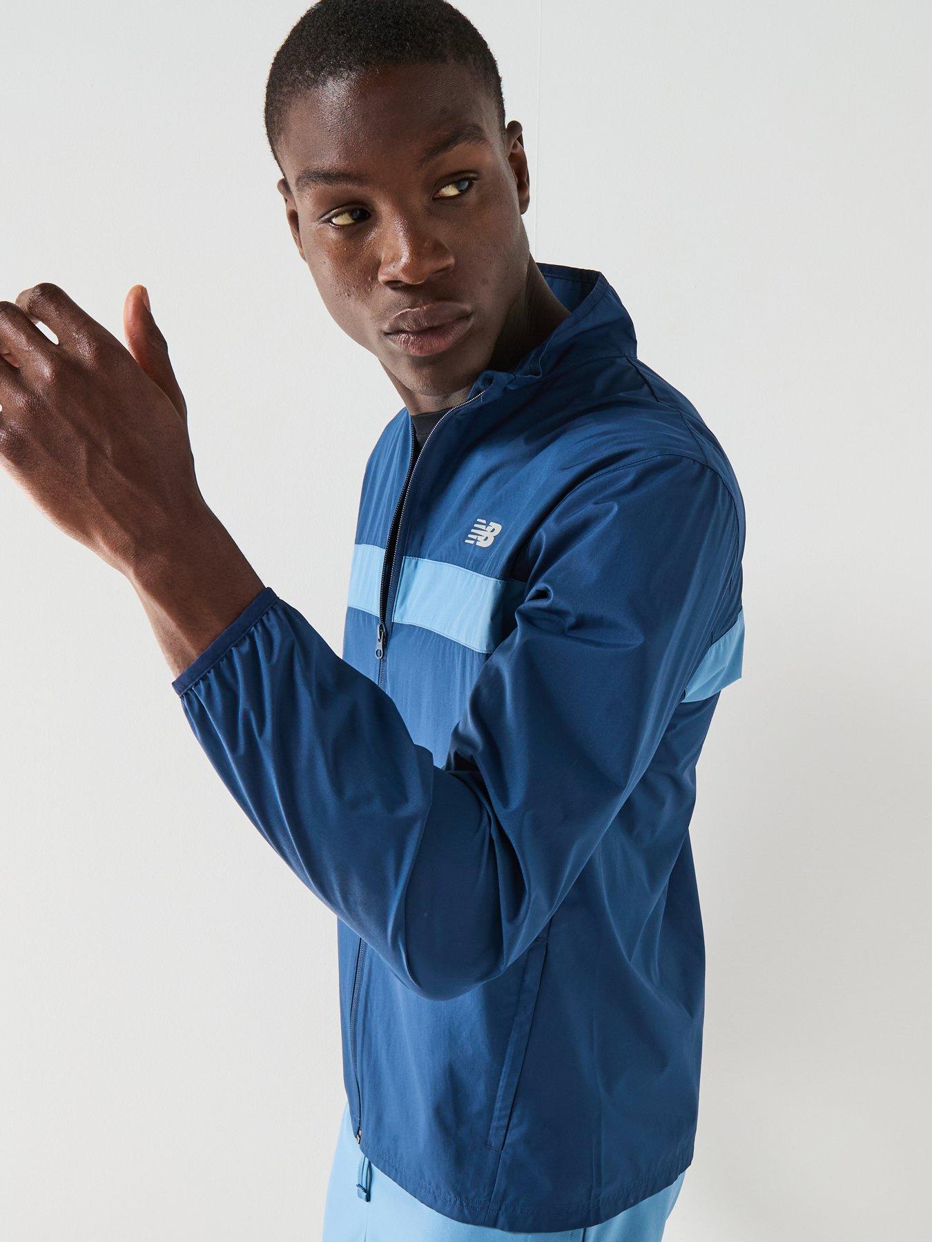 Image 4 of 6 of New Balance Mens Running Essentials Jacket - Navy