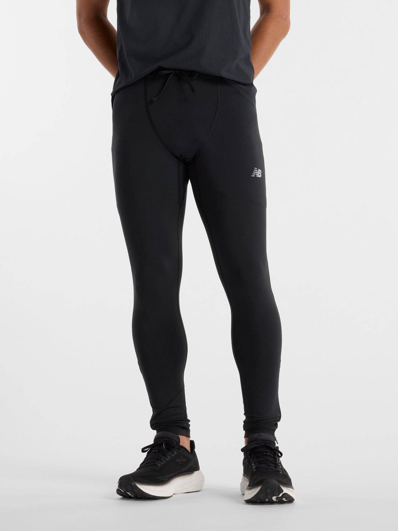 undefined Mens Running Sleek Tights - Black