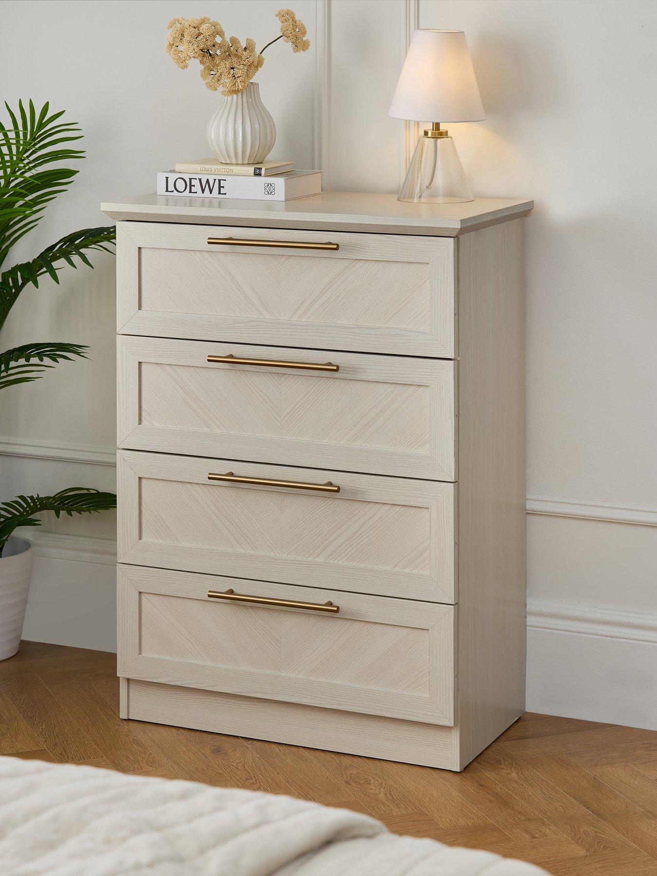 Image 1 of 7 of Very Home Tilbury 4 Drawer Chest - White - FSC&reg; Certified
