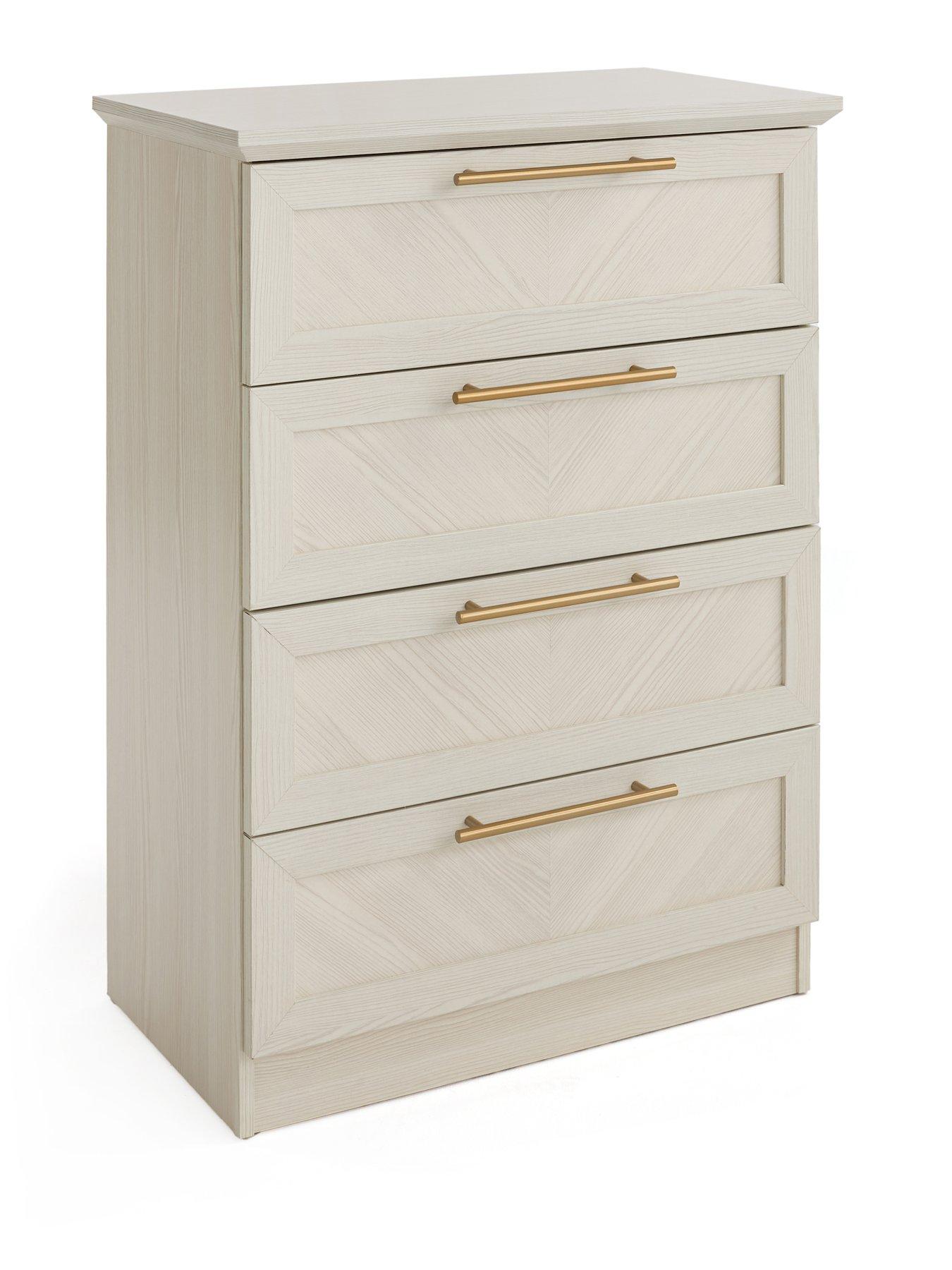  image of very-home-tilbury-4-drawer-chest-white-fscreg-certified