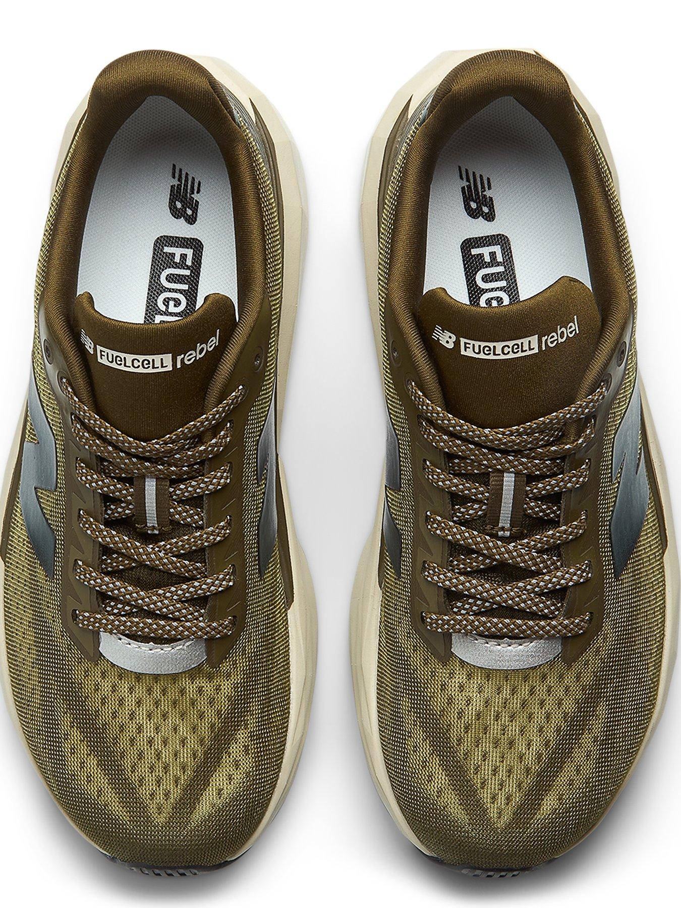  image of new-balance-mens-running-fuelcell-rebel-v5-trainers-khaki