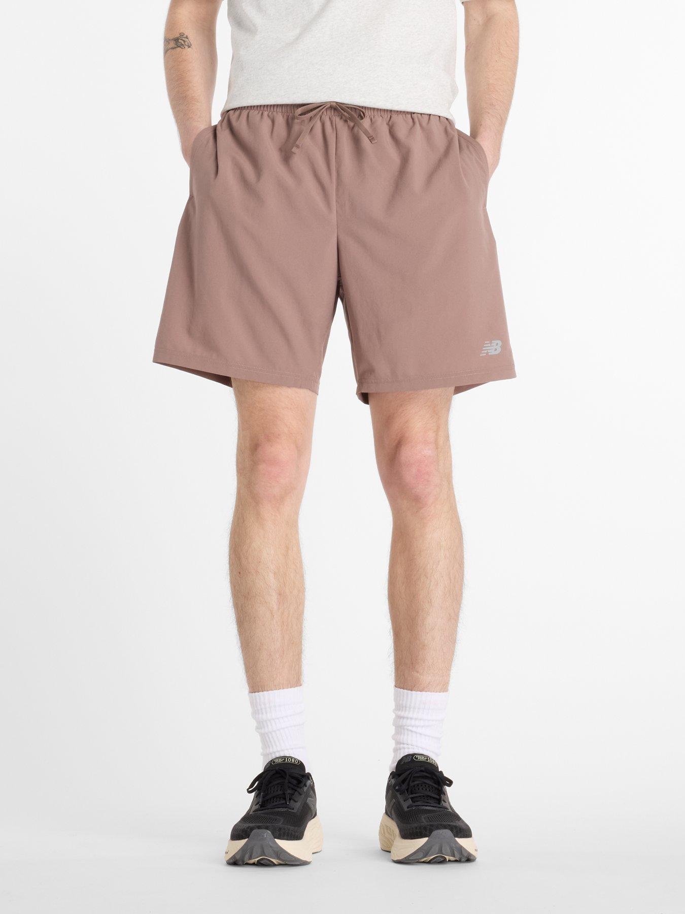 undefined Mens Running Essentials 7Inch Shorts - Brown