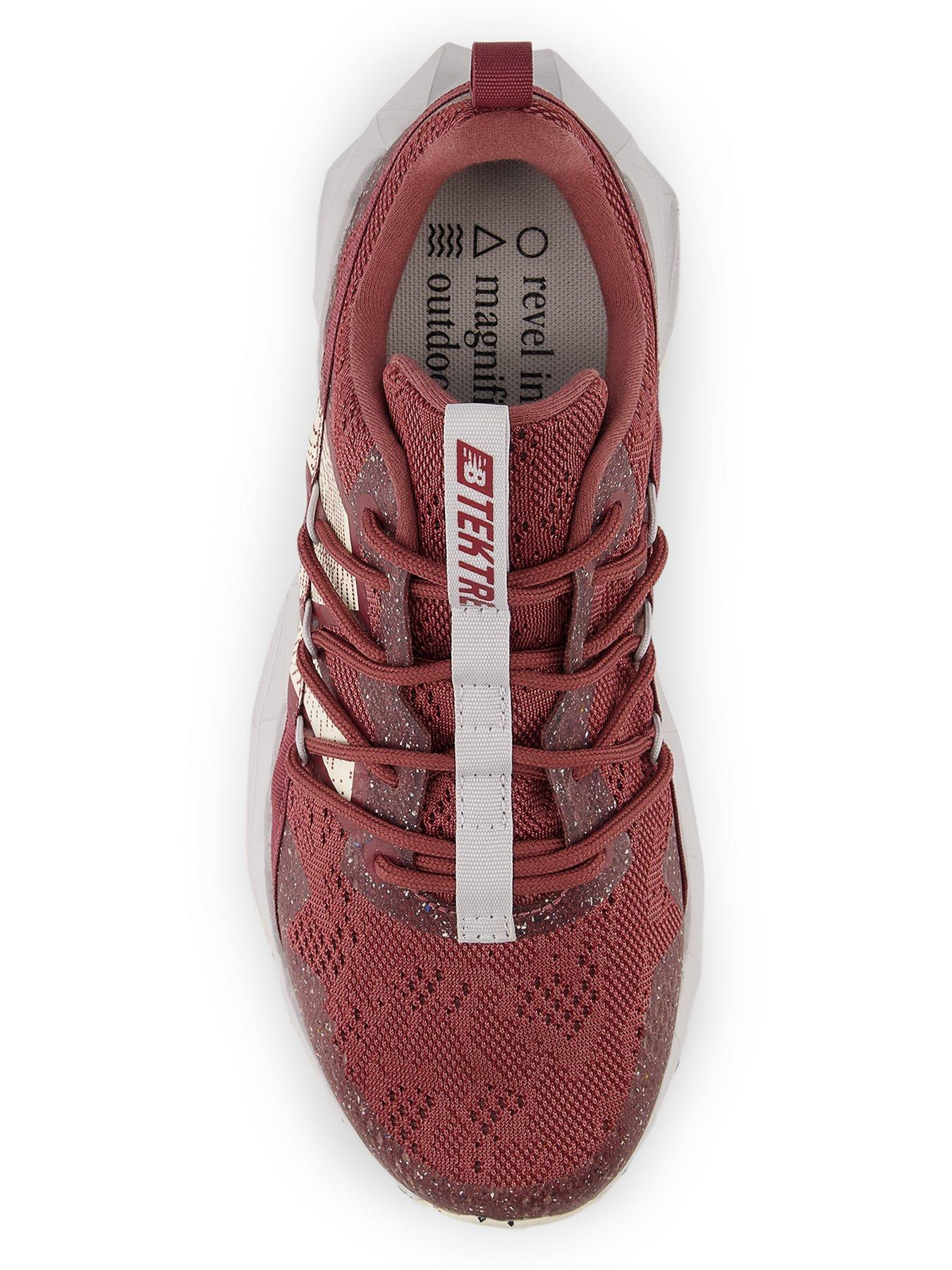  image of new-balance-womens-trail-running-tektrel-trainers-red