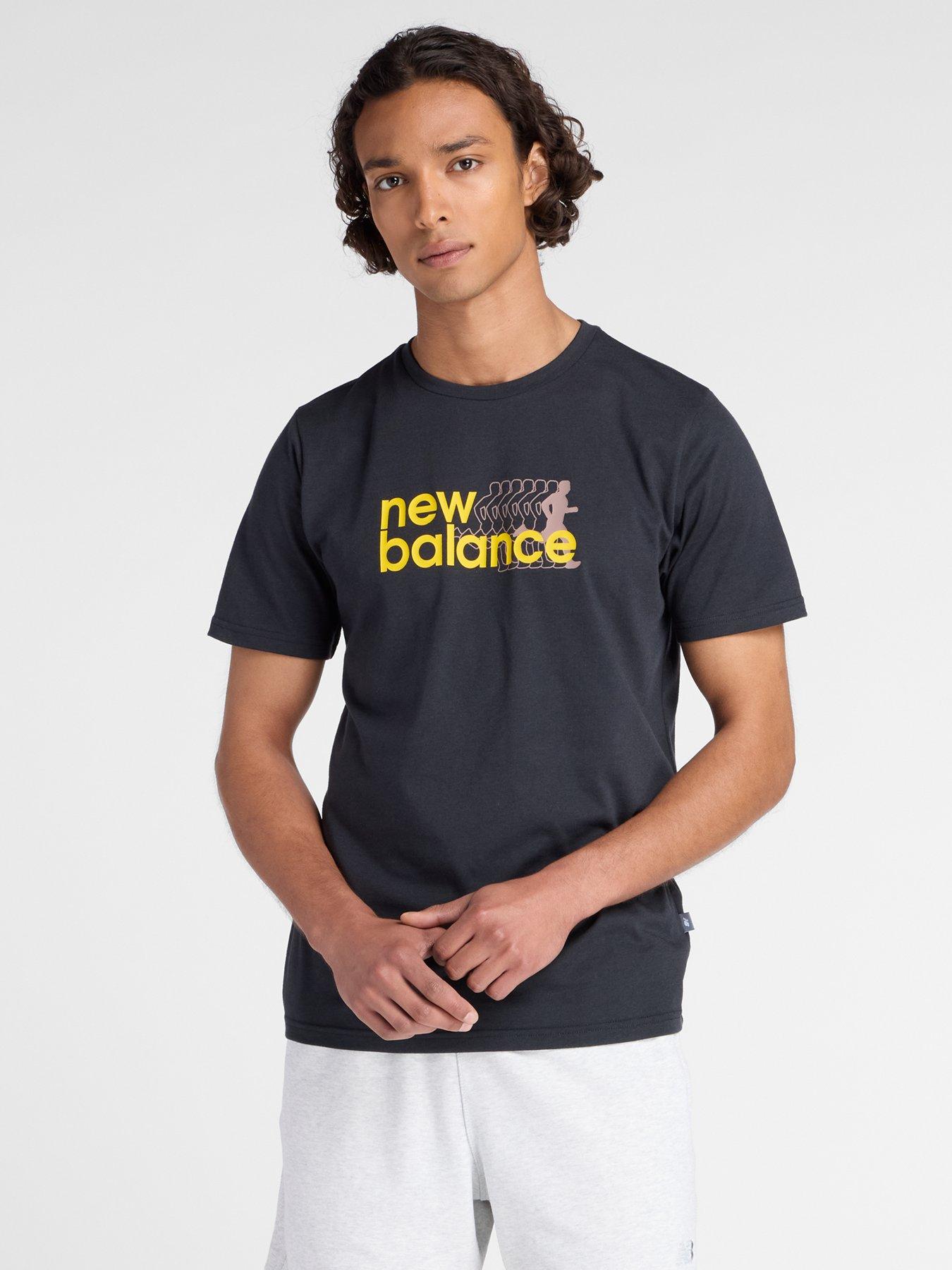 Image 1 of 6 of New Balance Mens Training Heathertech Graphic T-Shirt - Black