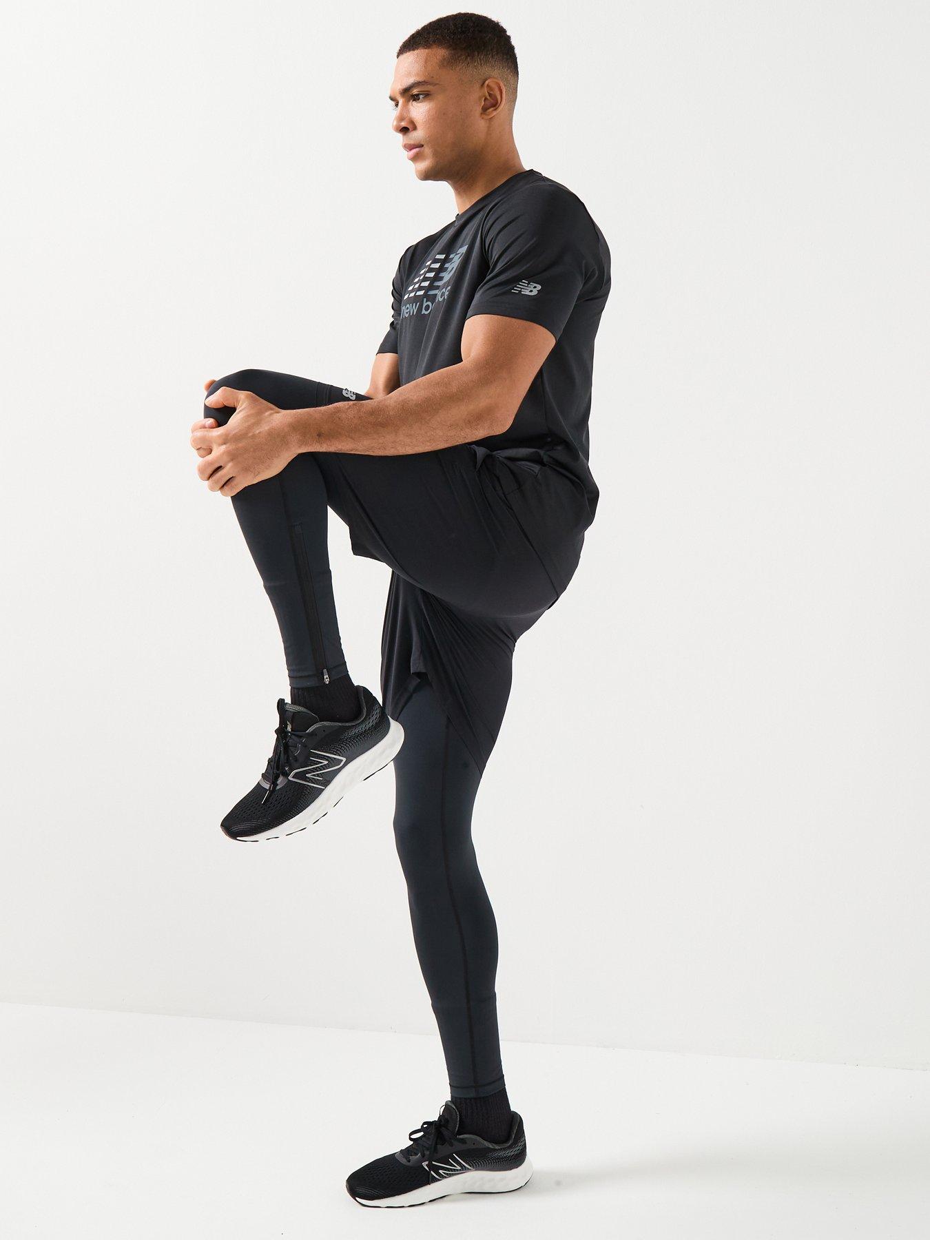 Image 5 of 5 of New Balance Mens Running Graphic T-Shirt - Black