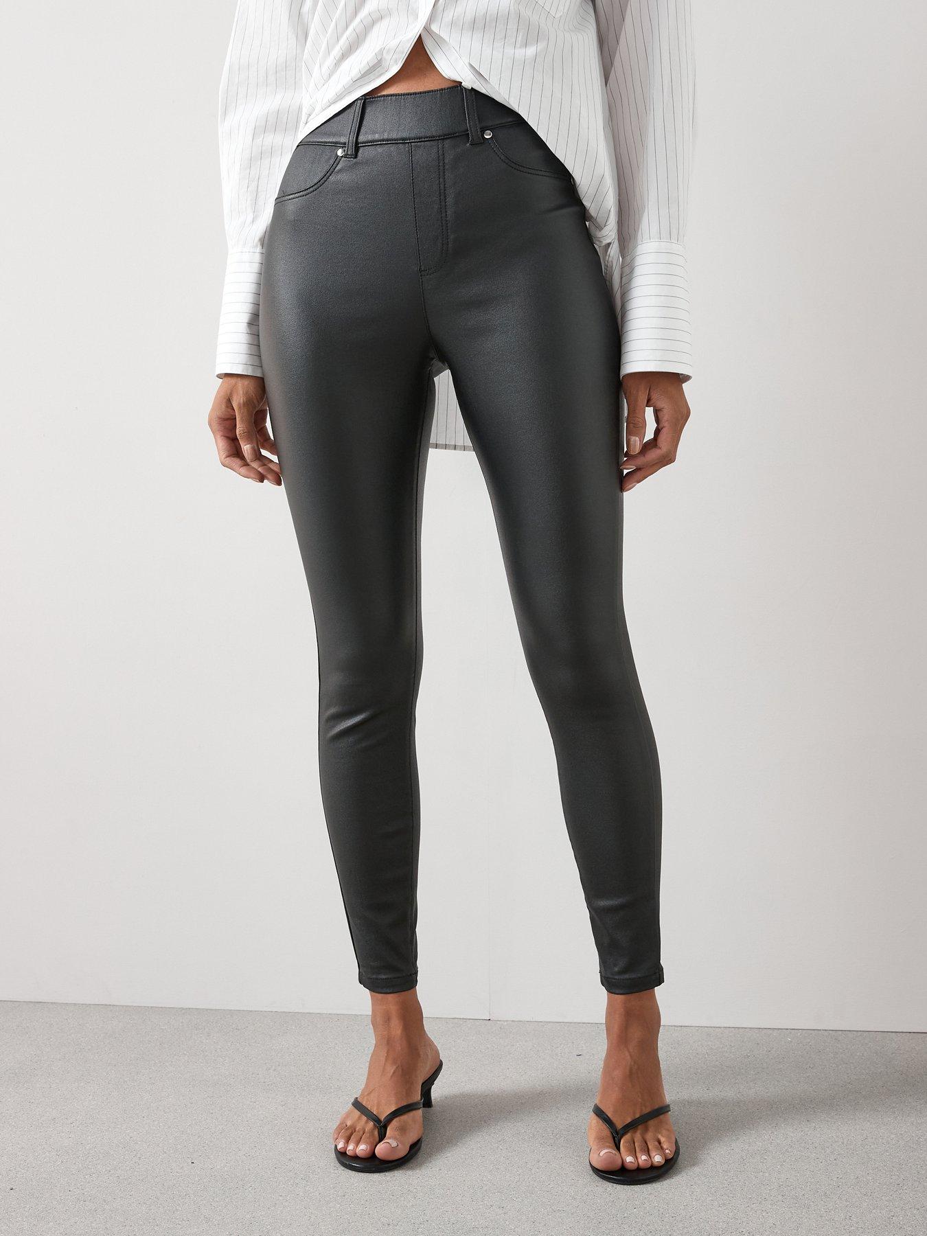 the-very-collection-coated-denim-jeggings-black