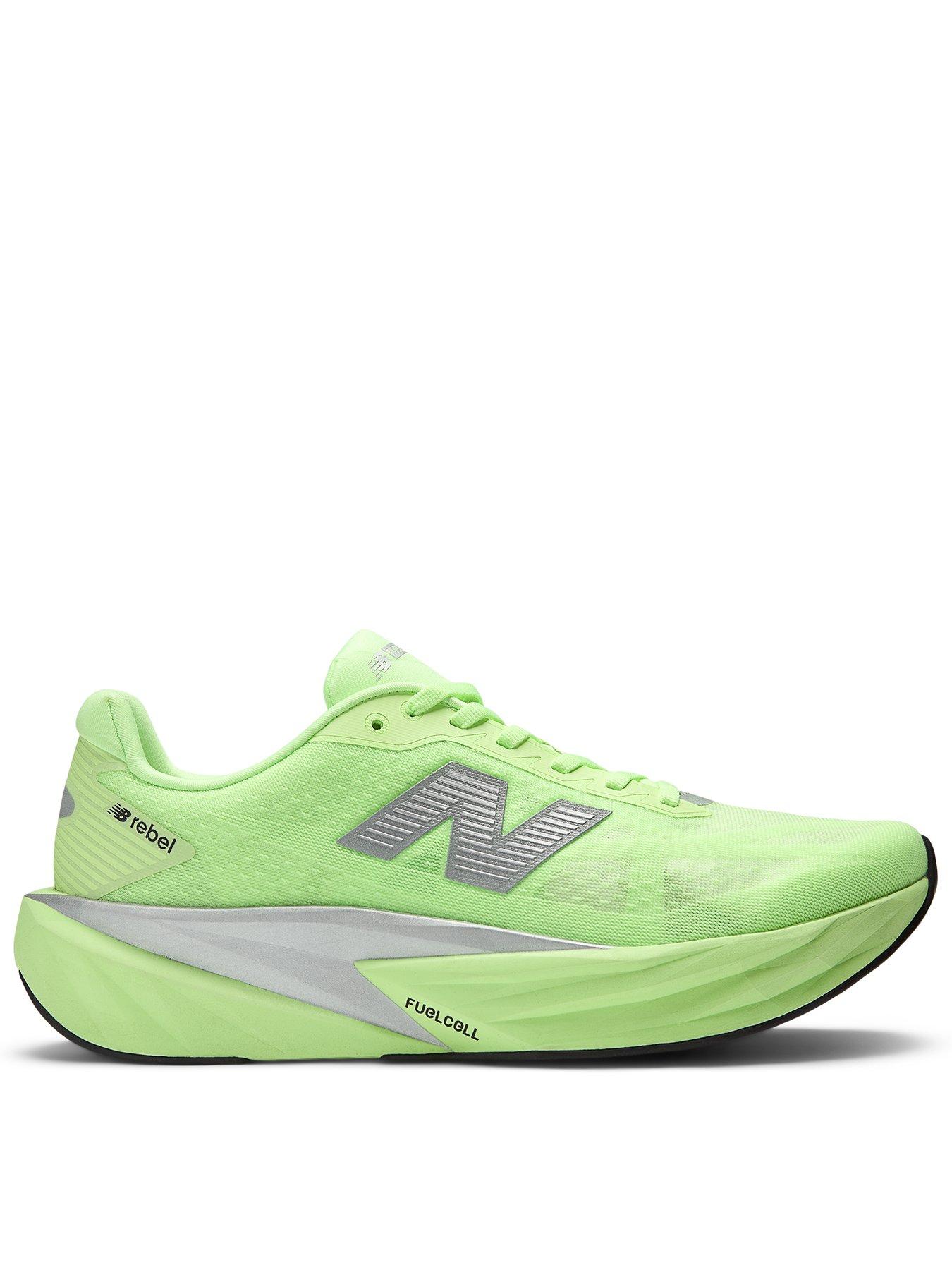  image of new-balance-mens-running-fuelcell-rebel-v5-trainers-green