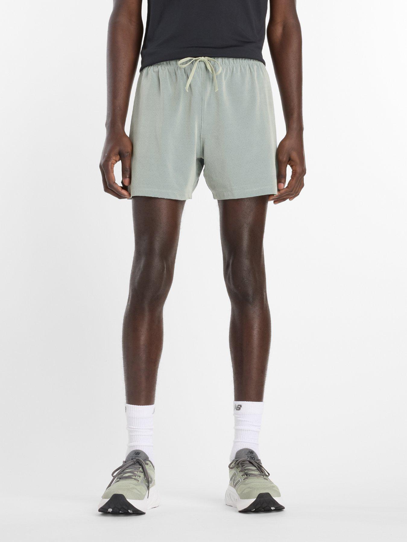 undefined Mens Running Rc Textured 5Inch Shorts - Green