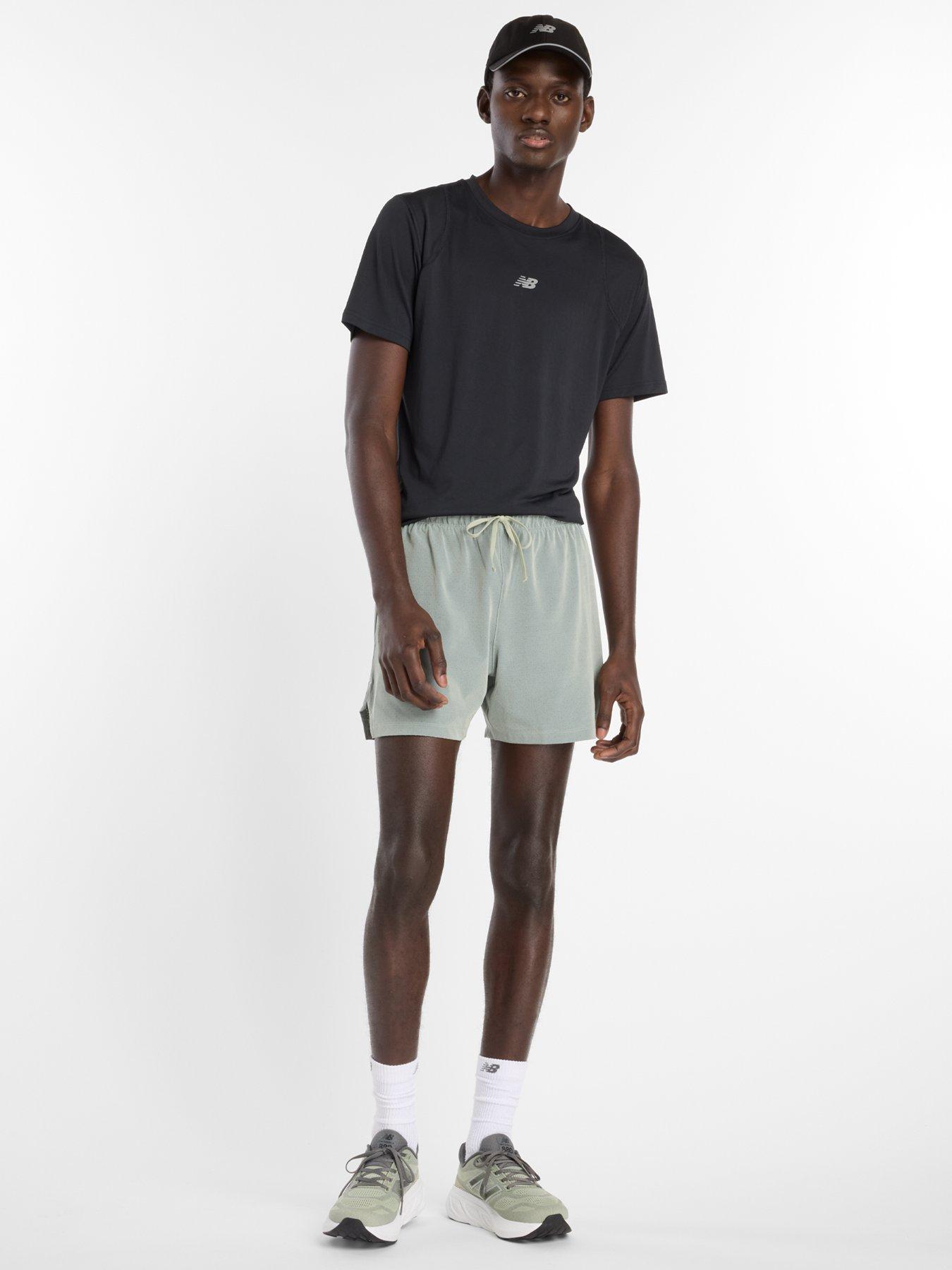 Image 3 of 6 of New Balance Mens Running Rc Textured 5Inch Shorts - Green