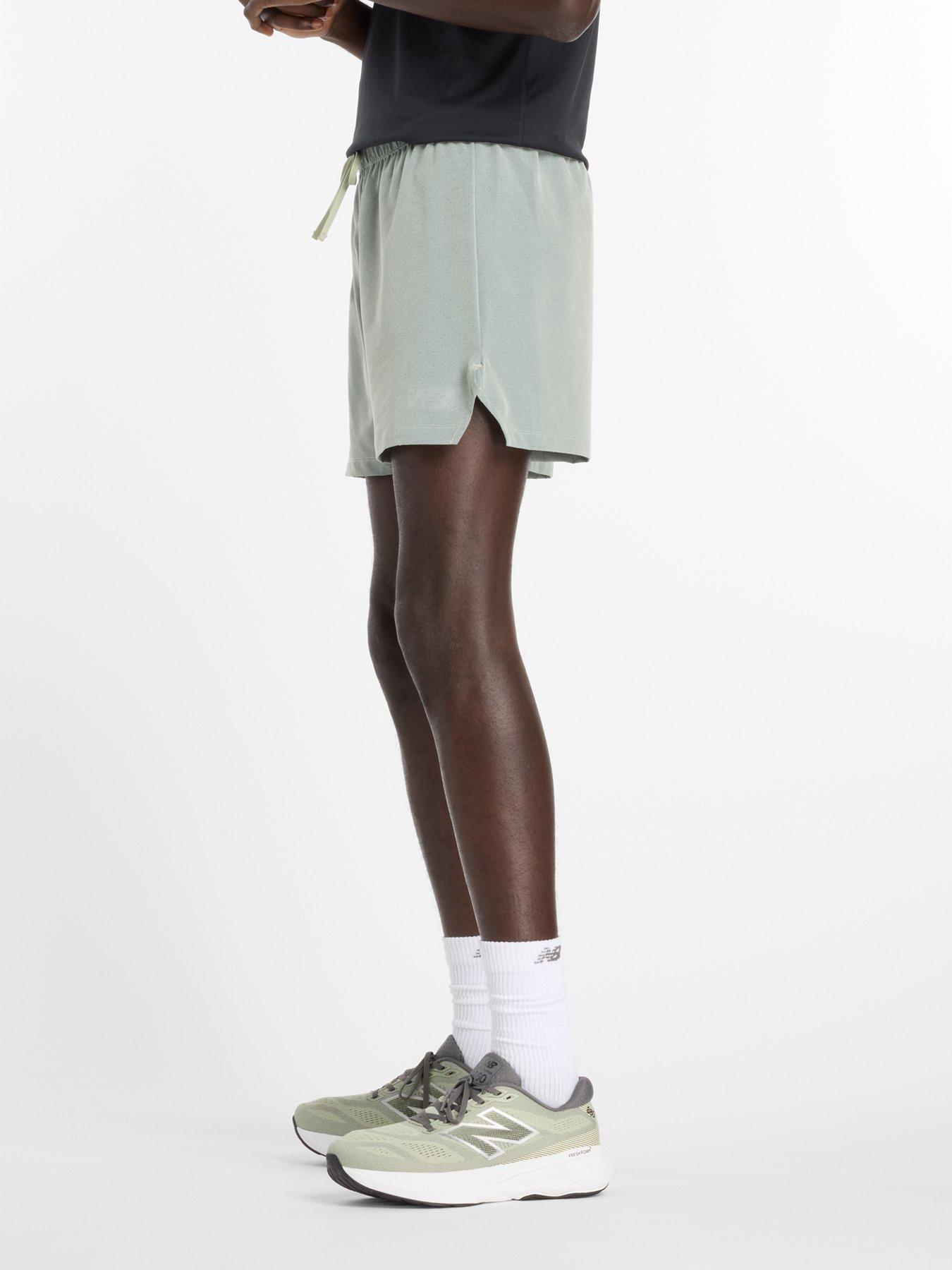 Image 4 of 6 of New Balance Mens Running Rc Textured 5Inch Shorts - Green