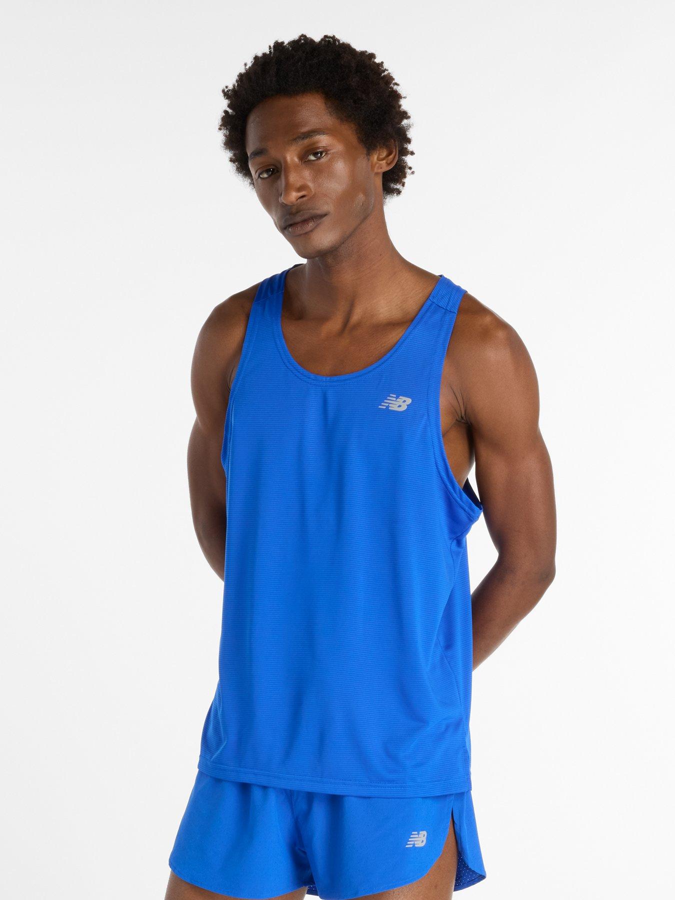 undefined Mens Running Essential Tank - Blue