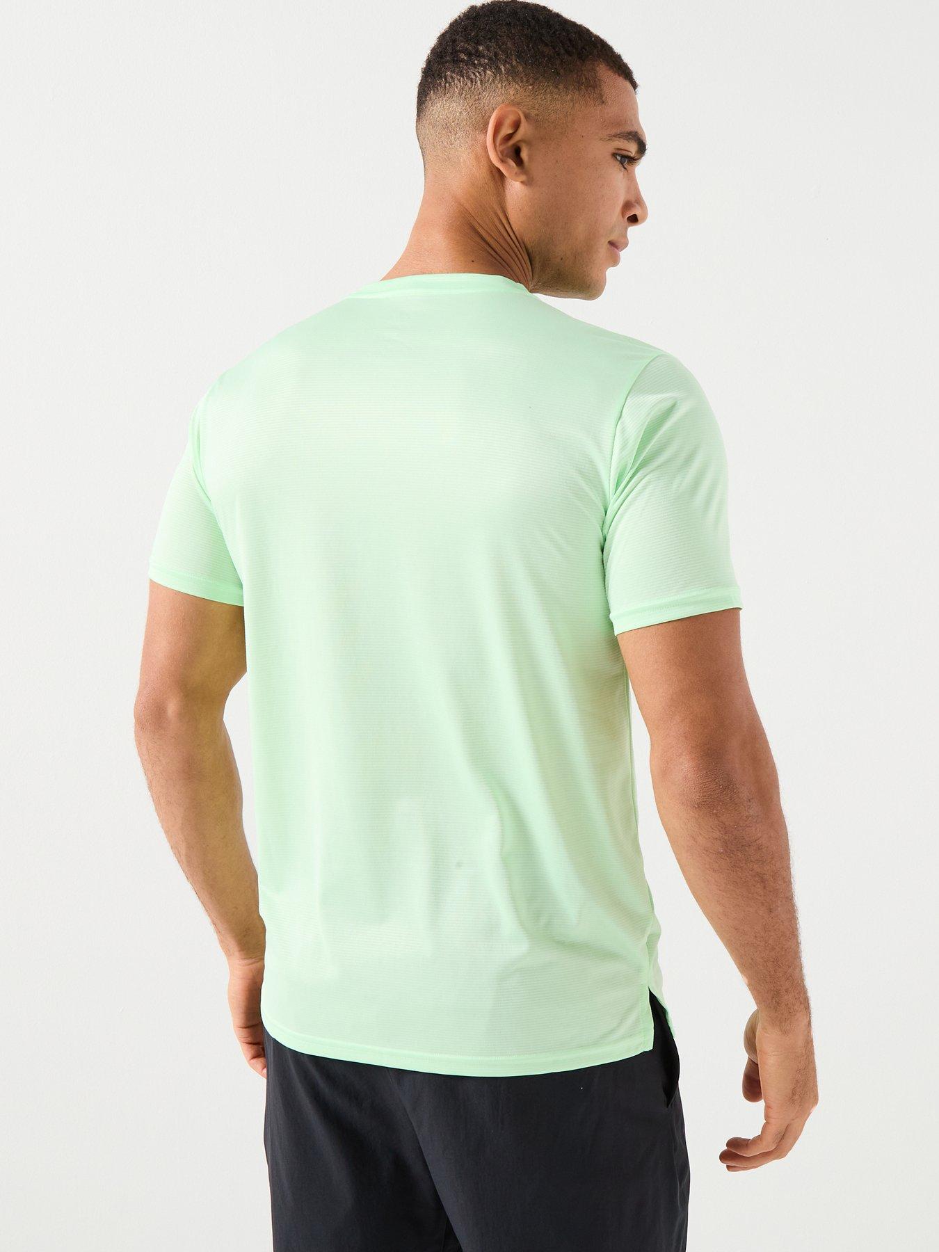  image of new-balance-mens-running-essential-t-shirt-green