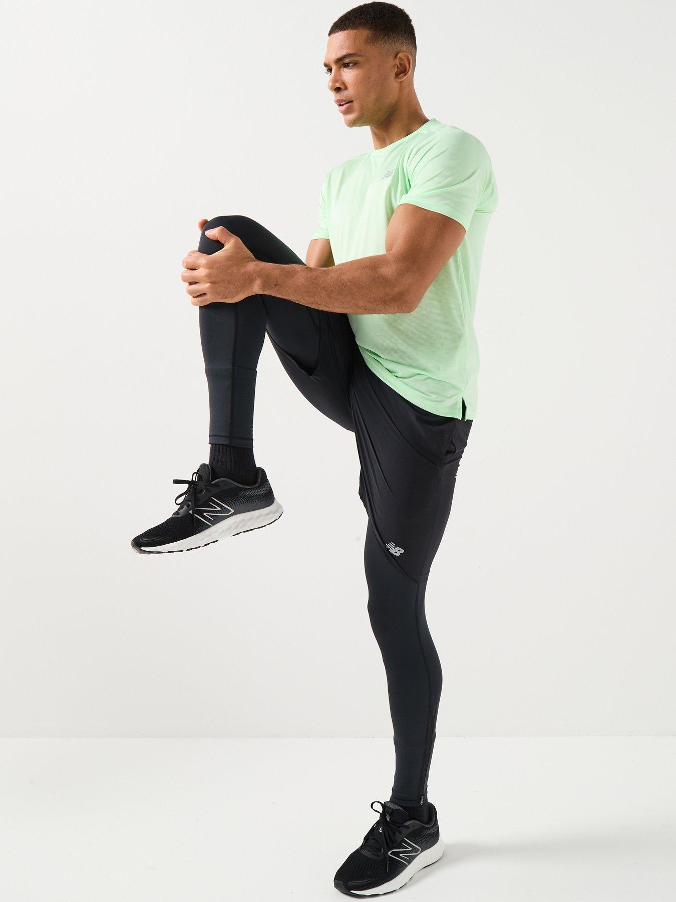  image of new-balance-mens-running-essential-t-shirt-green