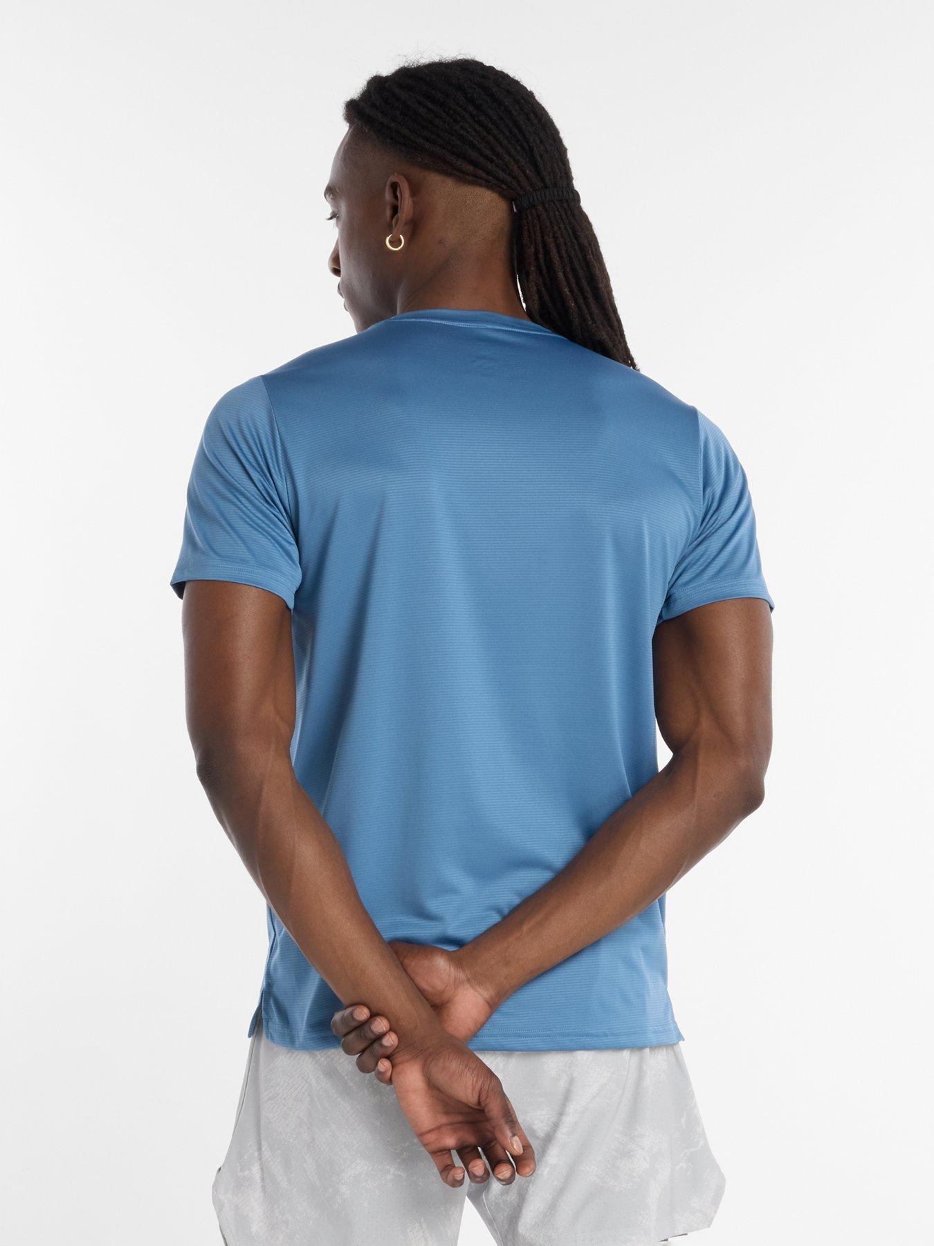  image of new-balance-mens-running-essential-t-shirt-blue