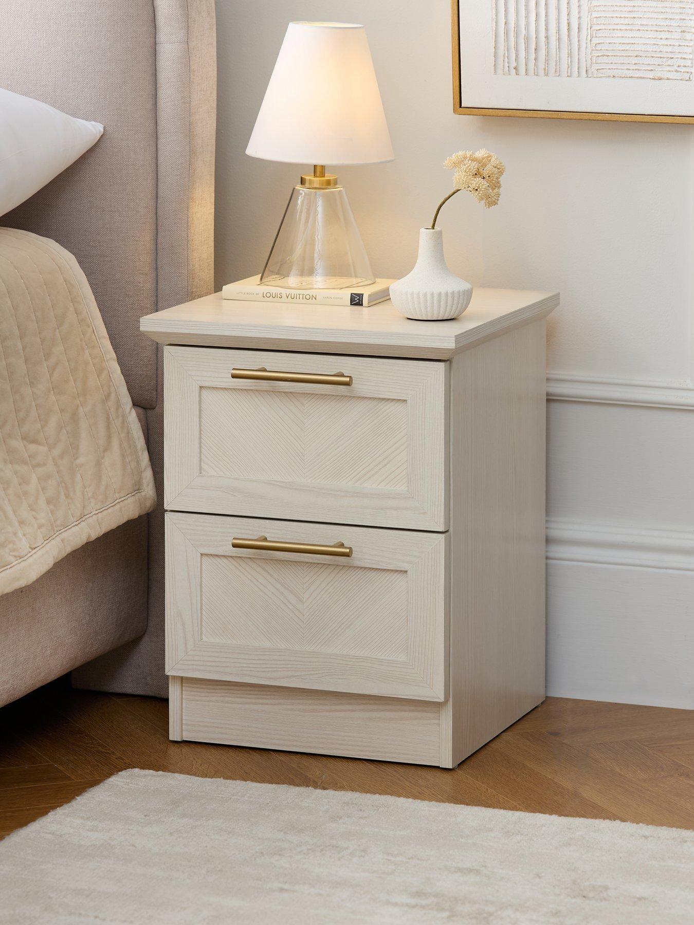 The Very Collection Tilbury 2 Drawer Bedside Chest - White - FSC® Certified