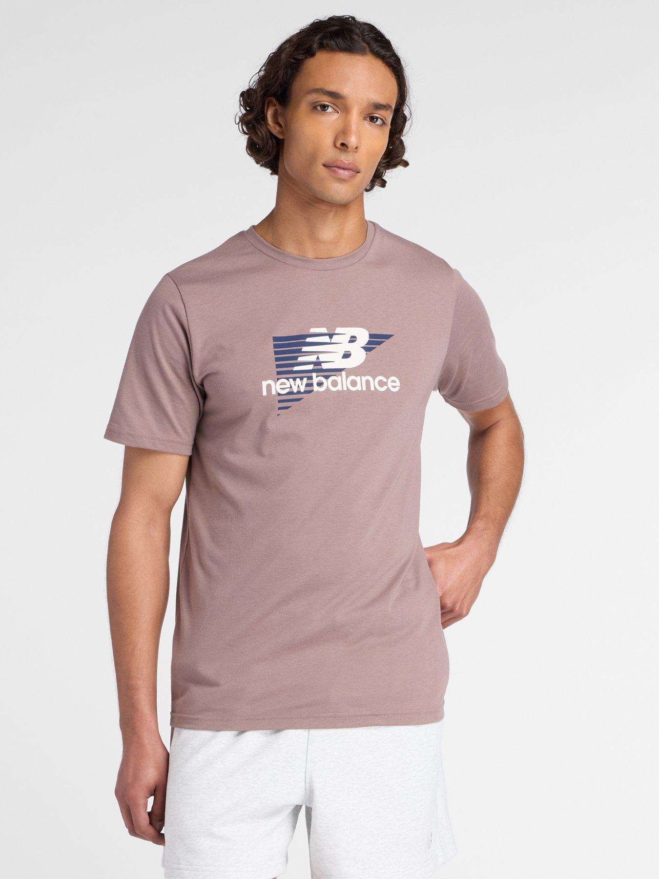 undefined Mens Training Heathertech Graphic T-Shirt - Brown