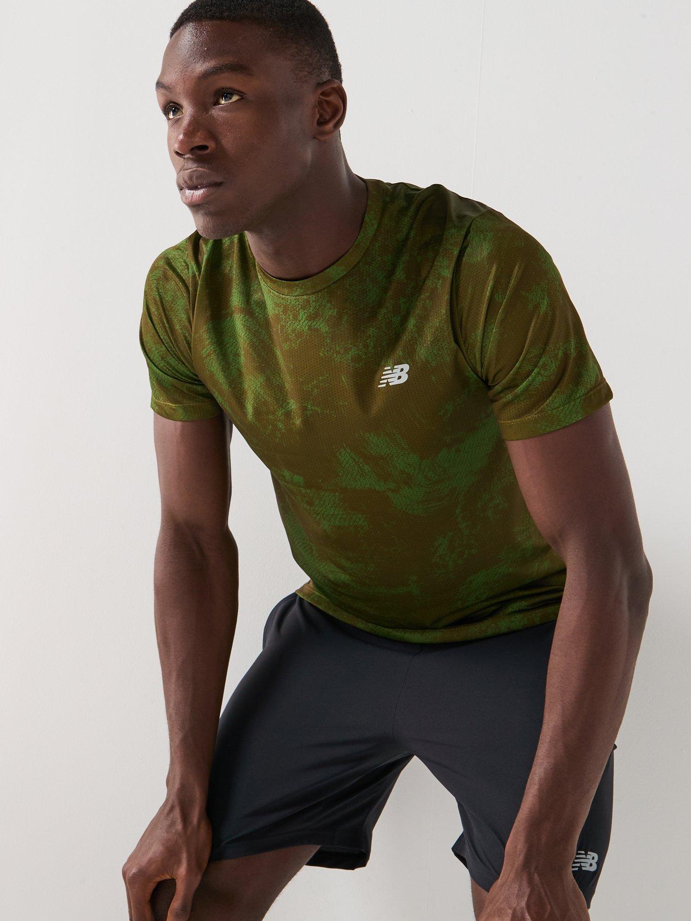  image of new-balance-mens-running-athletics-printed-t-shirt-green