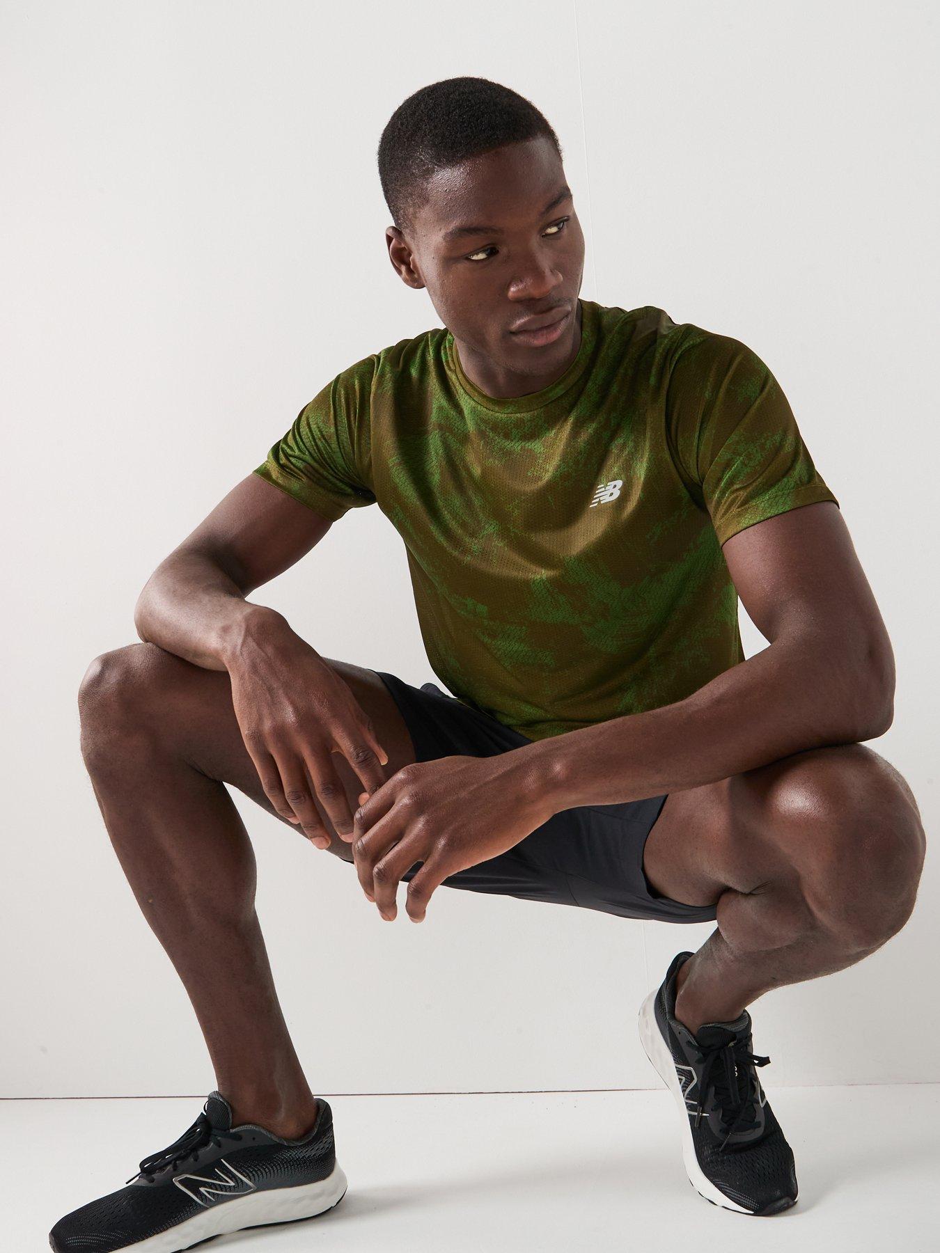  image of new-balance-mens-running-athletics-printed-t-shirt-green