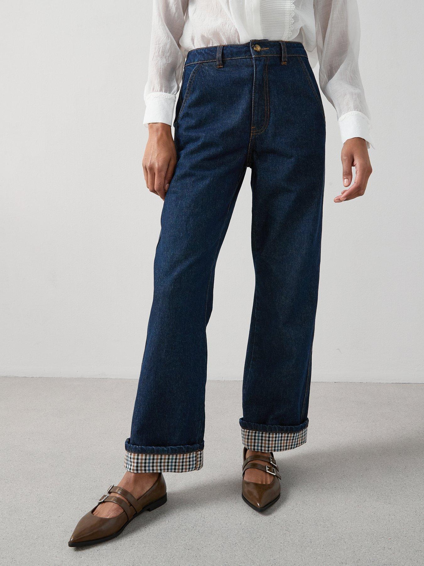 undefined Denim Wide Leg Heritage Co-Ord Jeans - Dark Wash