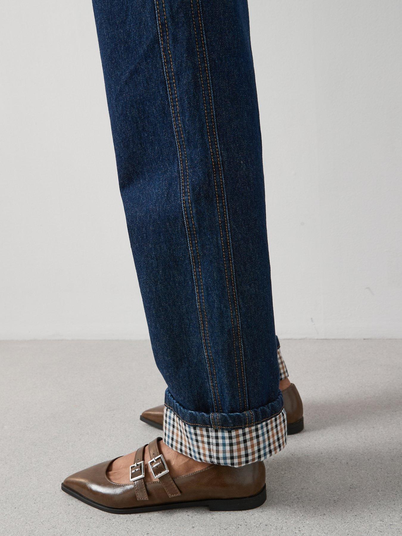 Image 5 of 6 of The Very Collection Denim Wide Leg Heritage Co-Ord Jeans - Dark Wash