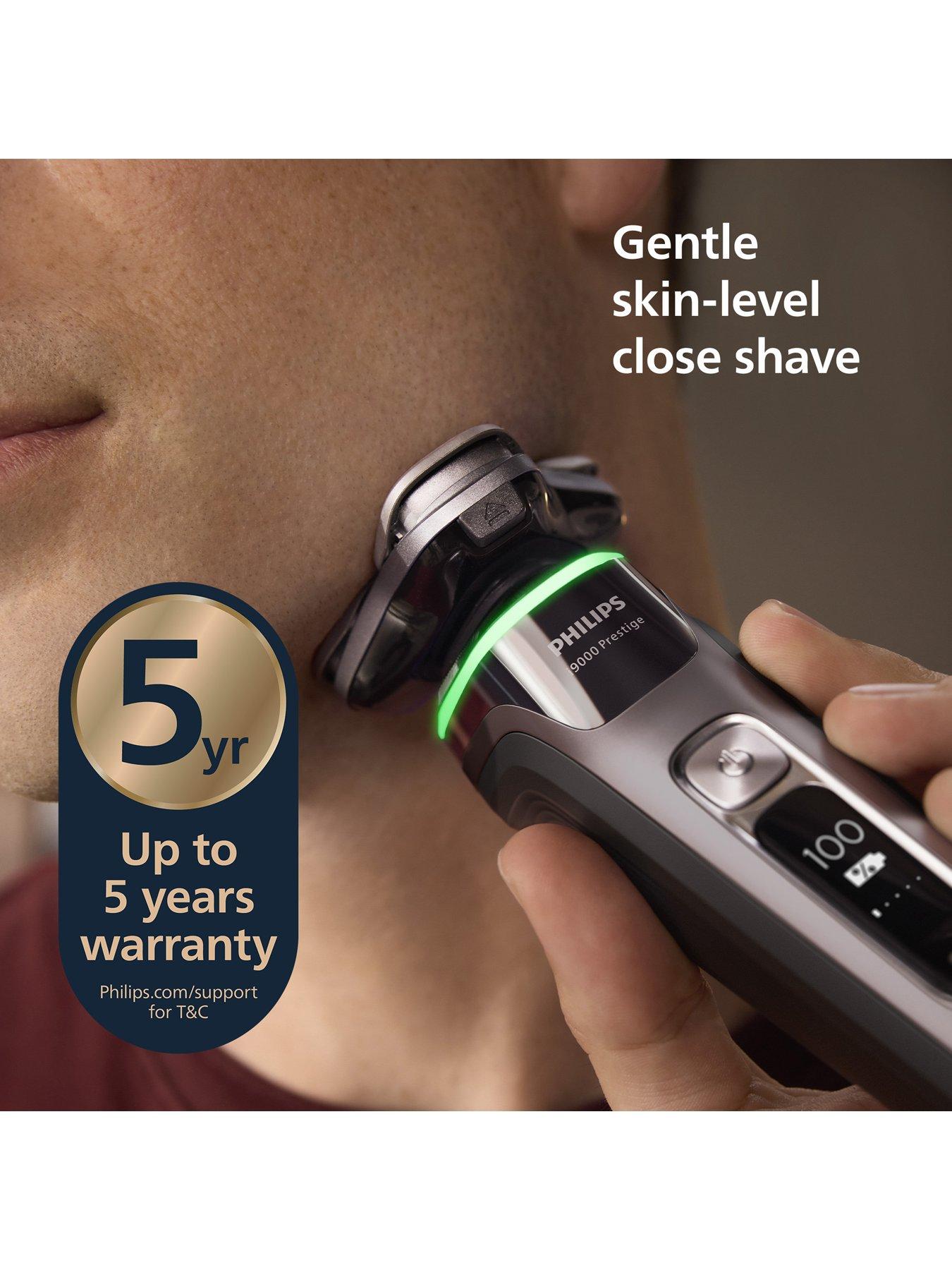  image of philips-shaver-i9000-prestige-xp920210-wet-amp-dry-electric-shaver-with-skin-iq-technology-triple-lift-amp-cut-system-360-rotating-dual-steel-precision-razor-blades