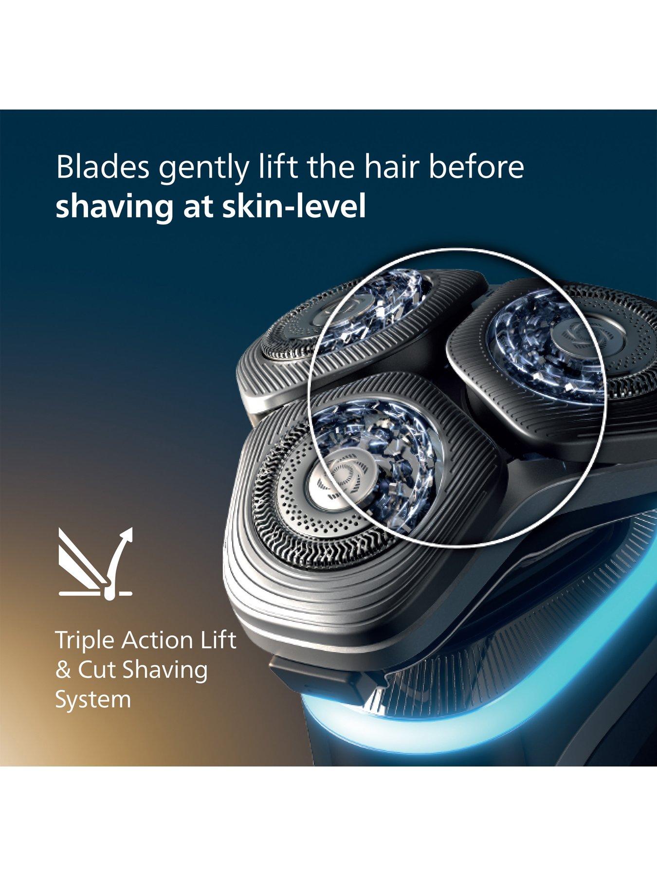  image of philips-shaver-i9000-prestige-xp920210-wet-amp-dry-electric-shaver-with-skin-iq-technology-triple-lift-amp-cut-system-360-rotating-dual-steel-precision-razor-blades