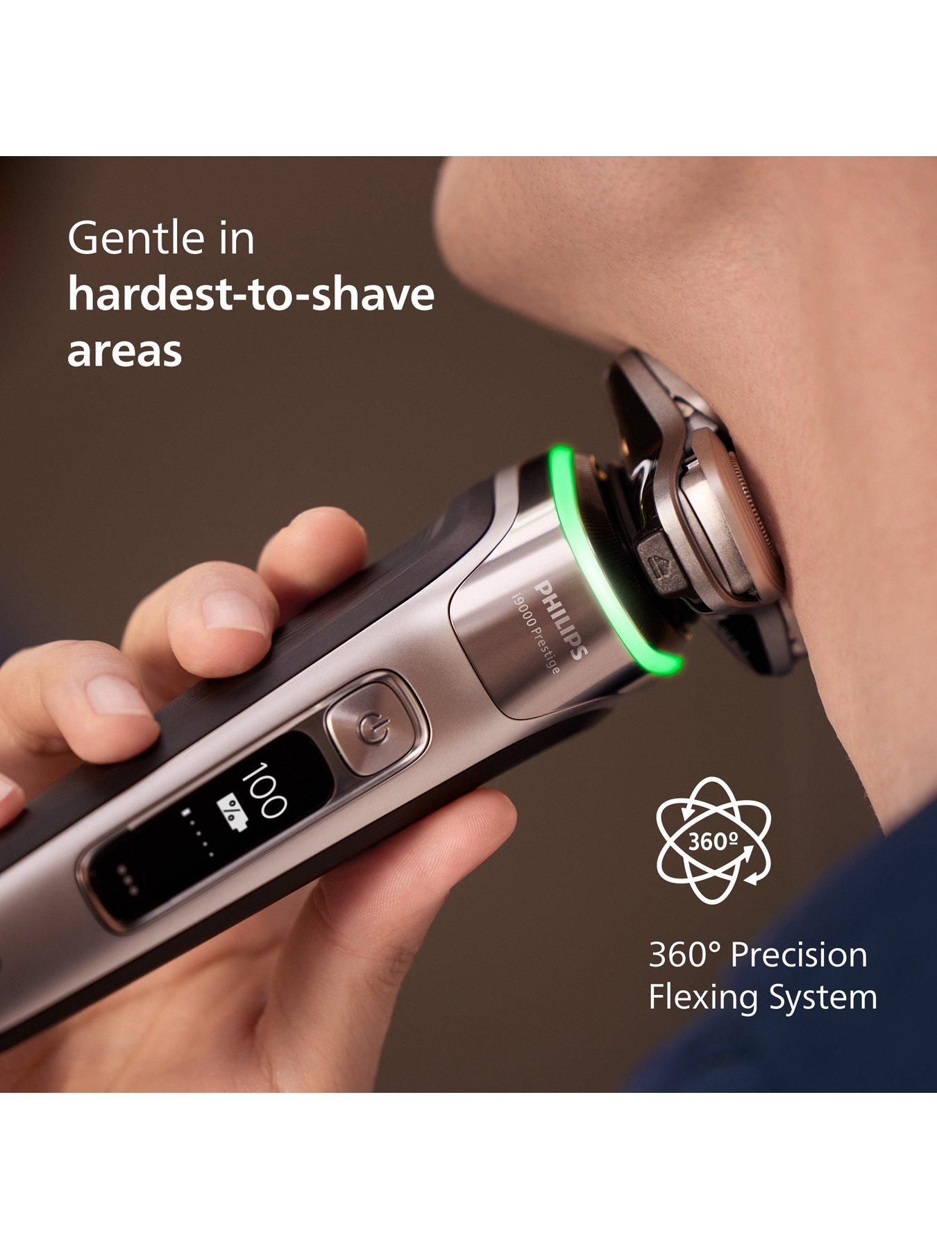  image of philips-shaver-i9000-prestige-xp920210-wet-amp-dry-electric-shaver-with-skin-iq-technology-triple-lift-amp-cut-system-360-rotating-dual-steel-precision-razor-blades
