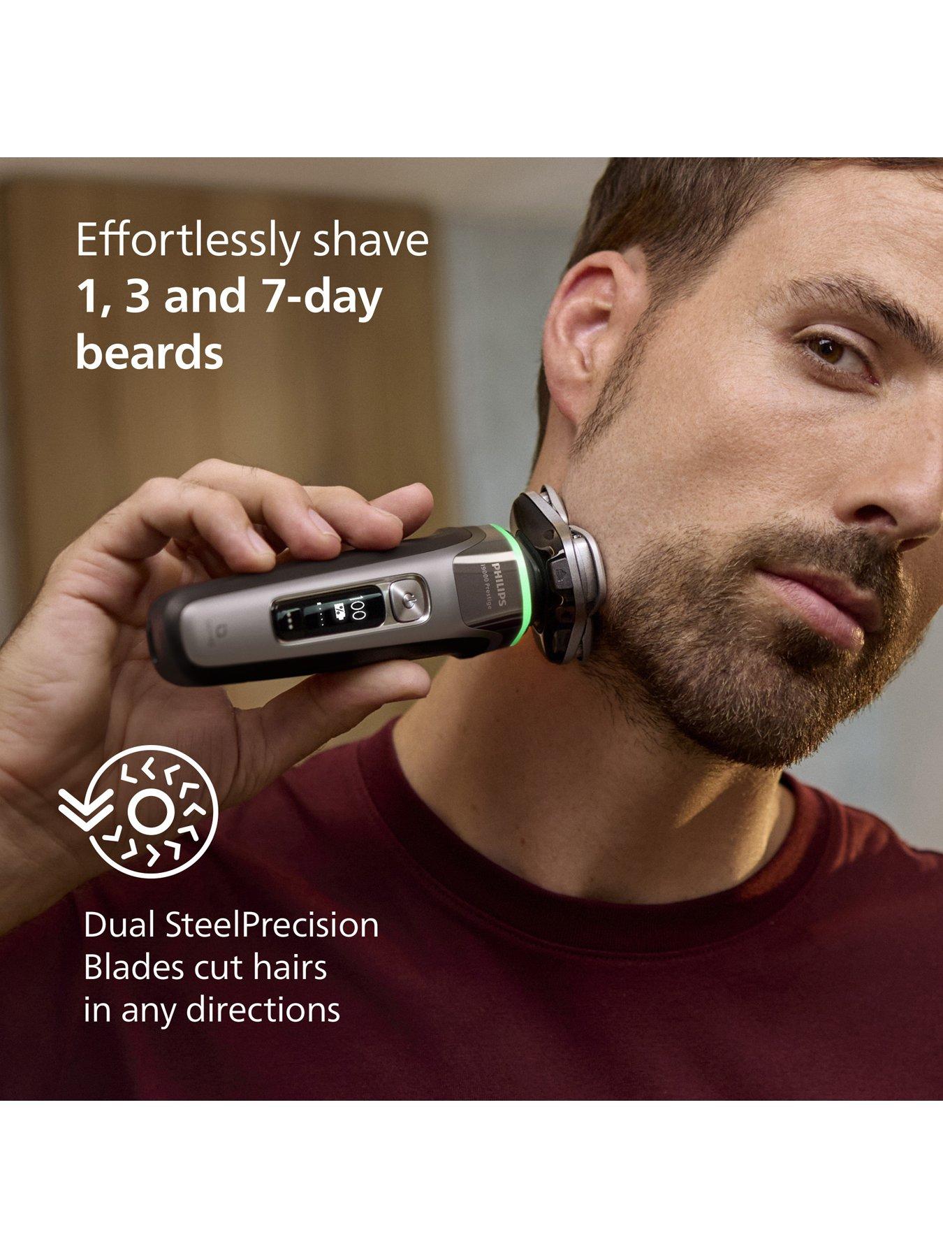  image of philips-shaver-i9000-prestige-xp920210-wet-amp-dry-electric-shaver-with-skin-iq-technology-triple-lift-amp-cut-system-360-rotating-dual-steel-precision-razor-blades