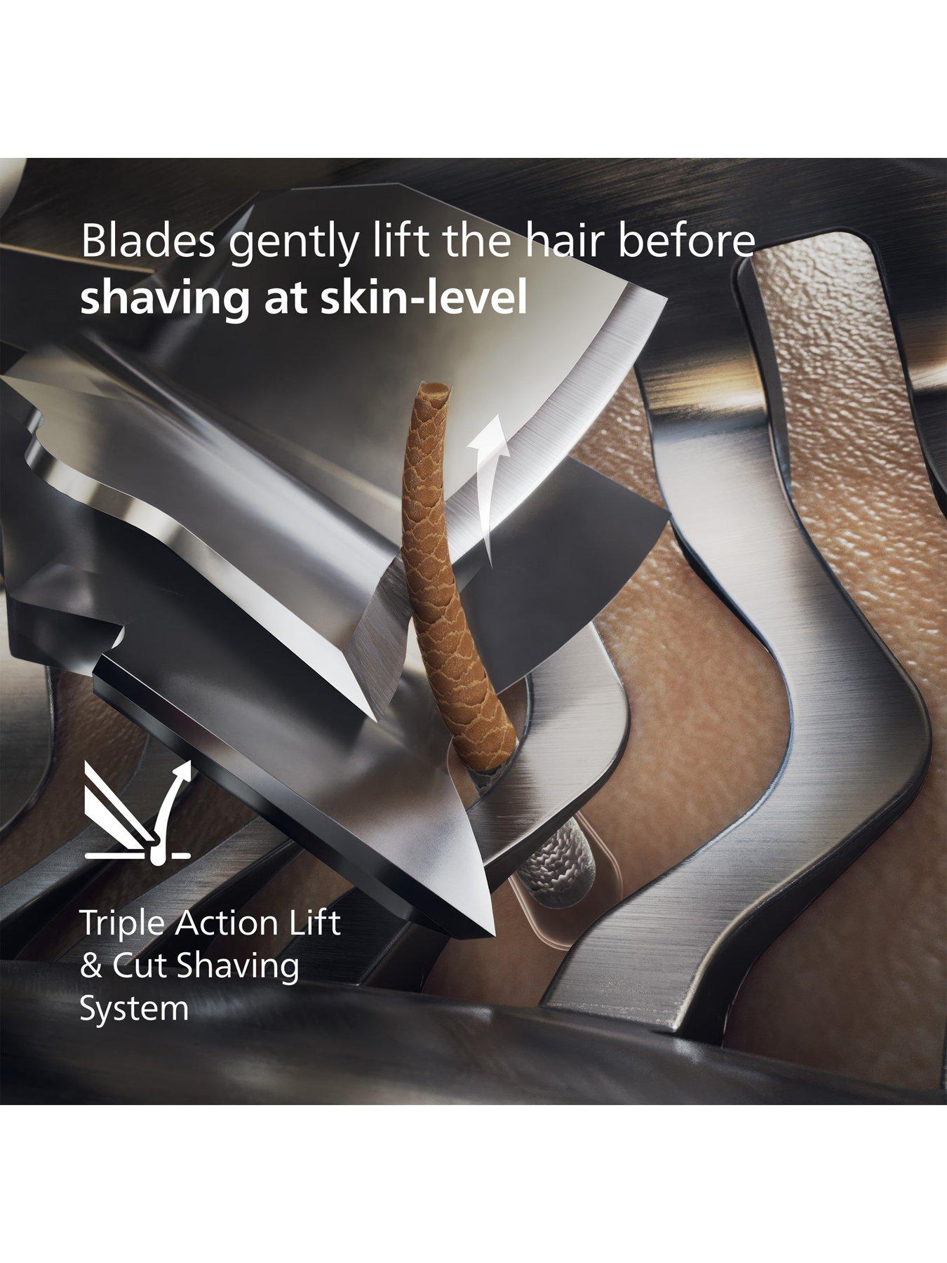  image of philips-shaver-i9000-prestige-xp920133-wet-amp-dry-electric-shaver-with-skin-iq-technology-triple-lift-amp-cut-system-360-rotating-dual-steel-precision-razor-blades