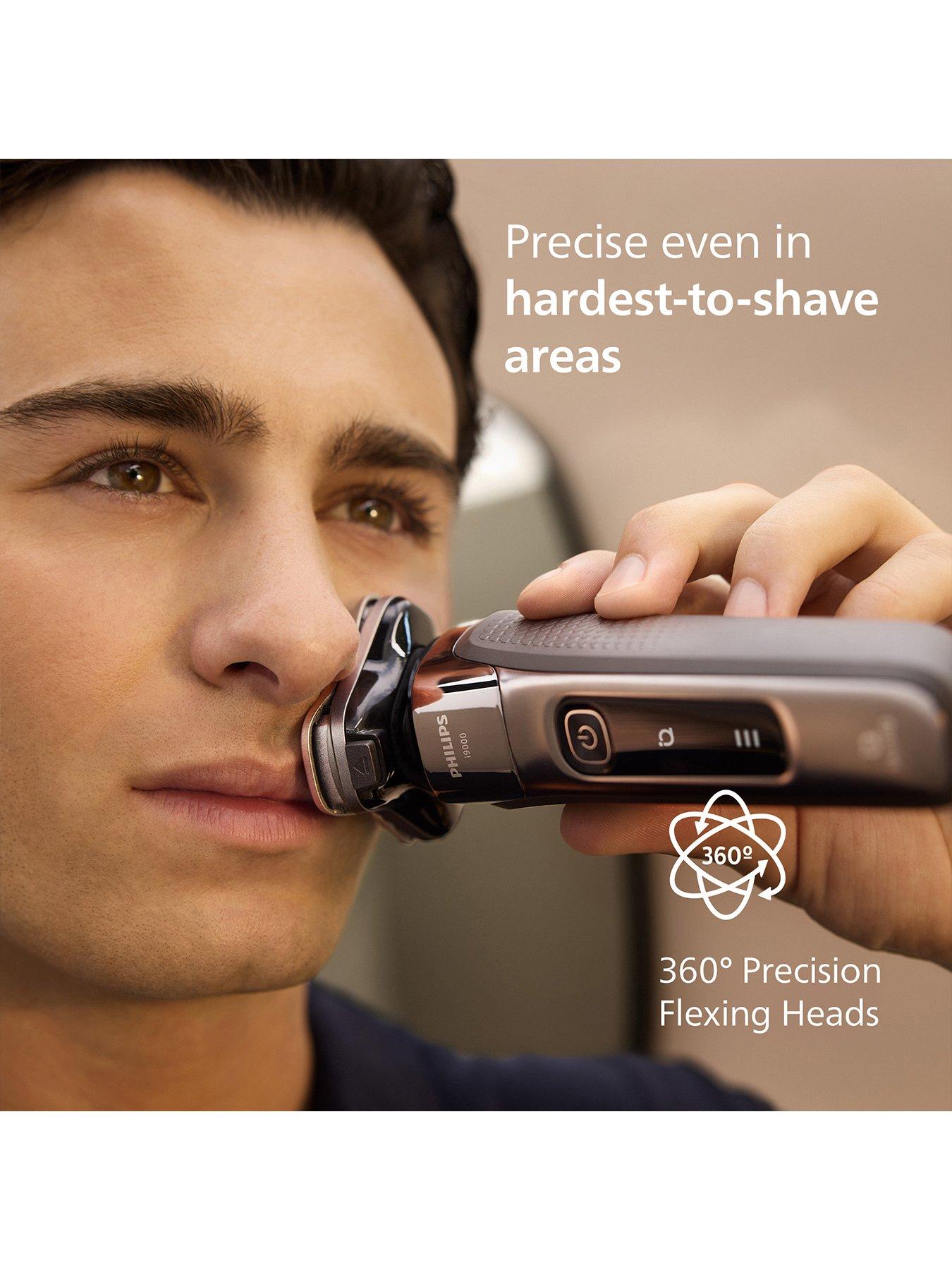 Image 4 of 7 of Philips Shaver i9000, X9000/30, Wet &amp; Dry Electric Shaver, With Skin IQ Technology, Triple Lift &amp; Cut System, 360 Rotating Dual Steel Precision razor Blades