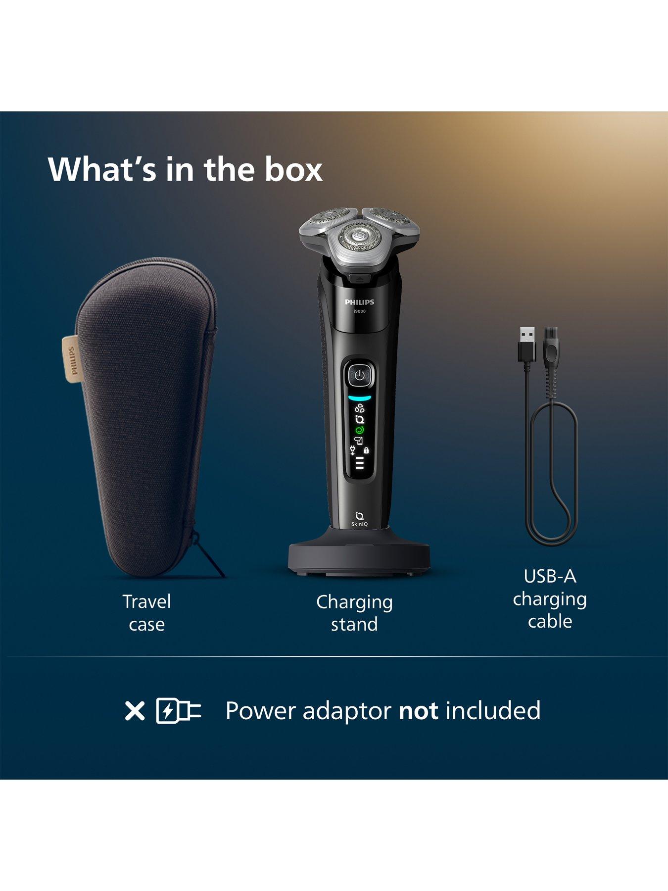 Image 7 of 7 of Philips Shaver i9000, X9000/30, Wet &amp; Dry Electric Shaver, With Skin IQ Technology, Triple Lift &amp; Cut System, 360 Rotating Dual Steel Precision razor Blades