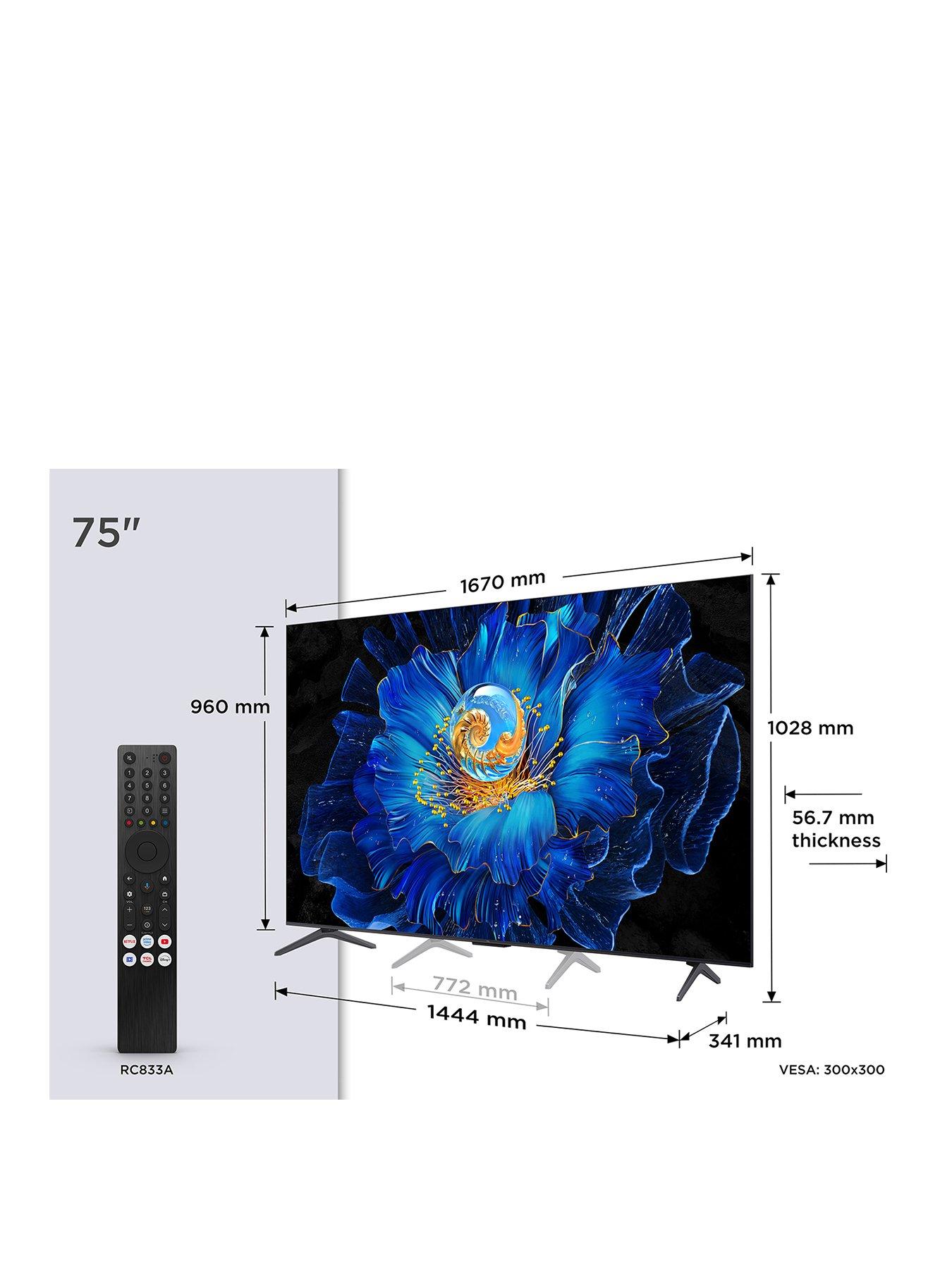  image of tcl-75c6ks-uk-c6ks-premium-qd-mini-led-tv-60hz-mini-new-google