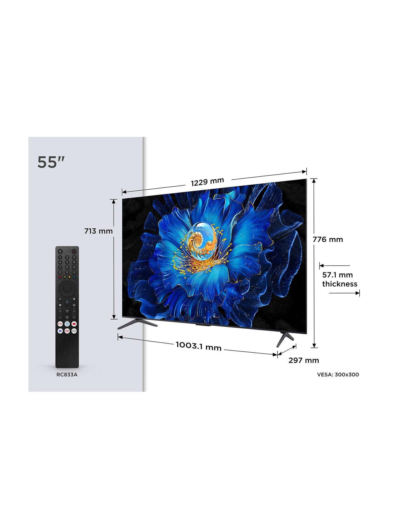 Image 2 of 7 of TCL 55C6KS 55" QD MiniLED 4K HDR Google Smart TV - 55C6KS-UK