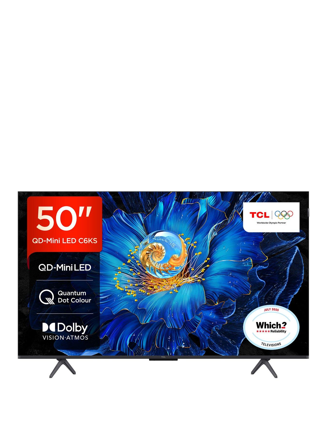 TCL 50C6KS 50" QD MiniLED 4K HDR Google Smart TV - 50C6KS-UK