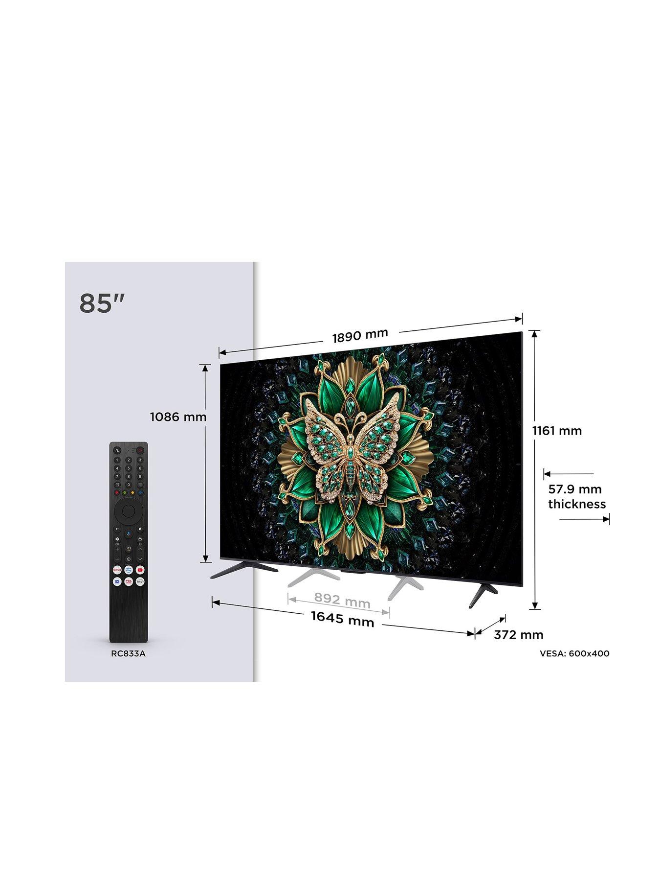 Image 2 of 7 of TCL 85C6K 85" QD MiniLED 4K HDR Google Smart TV - 85C6K-UK